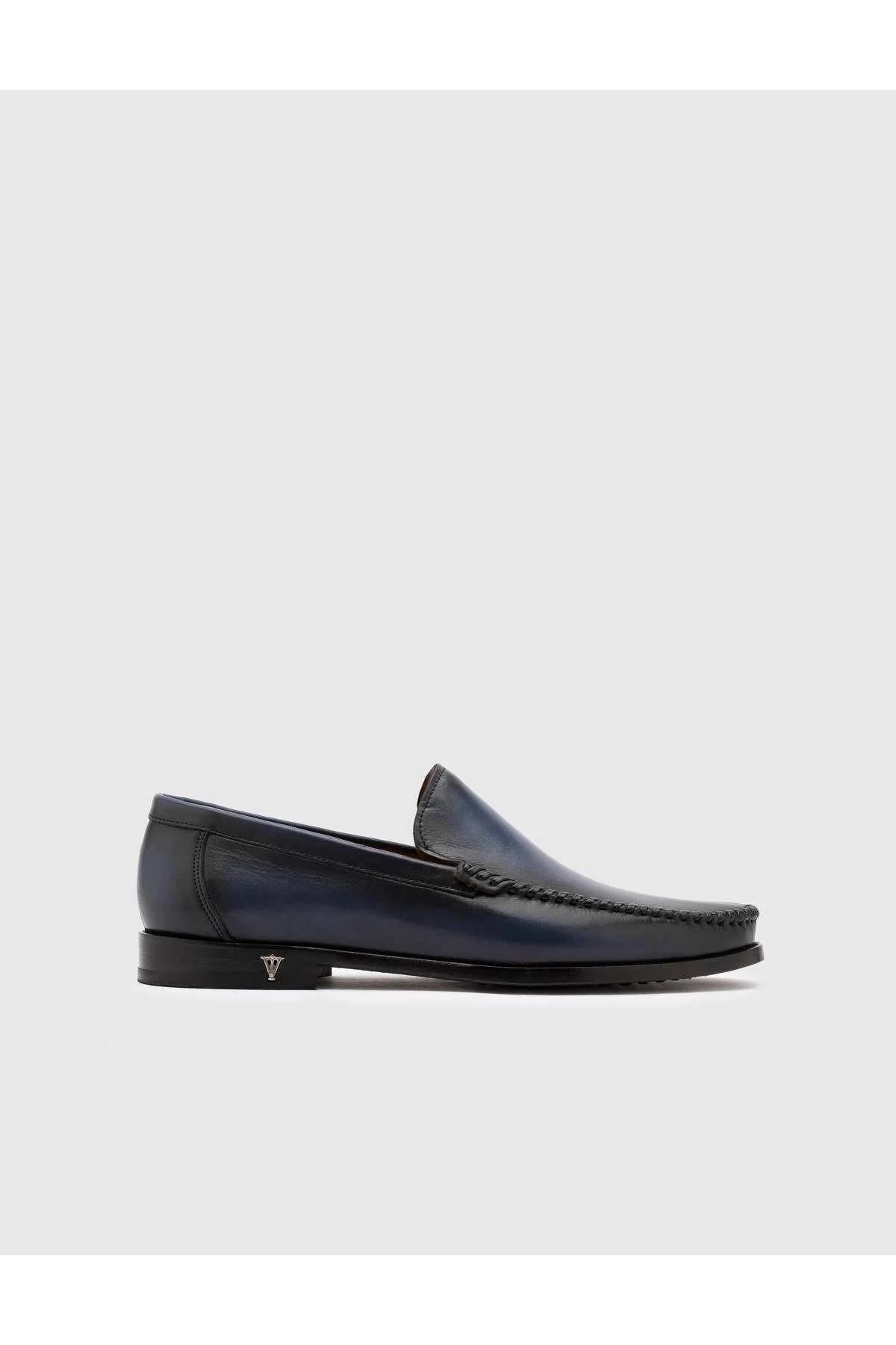 کفش مردانه کلاسیک آبی سرمه ای WELMER GENUINE LEATHER ایلوی İlvi