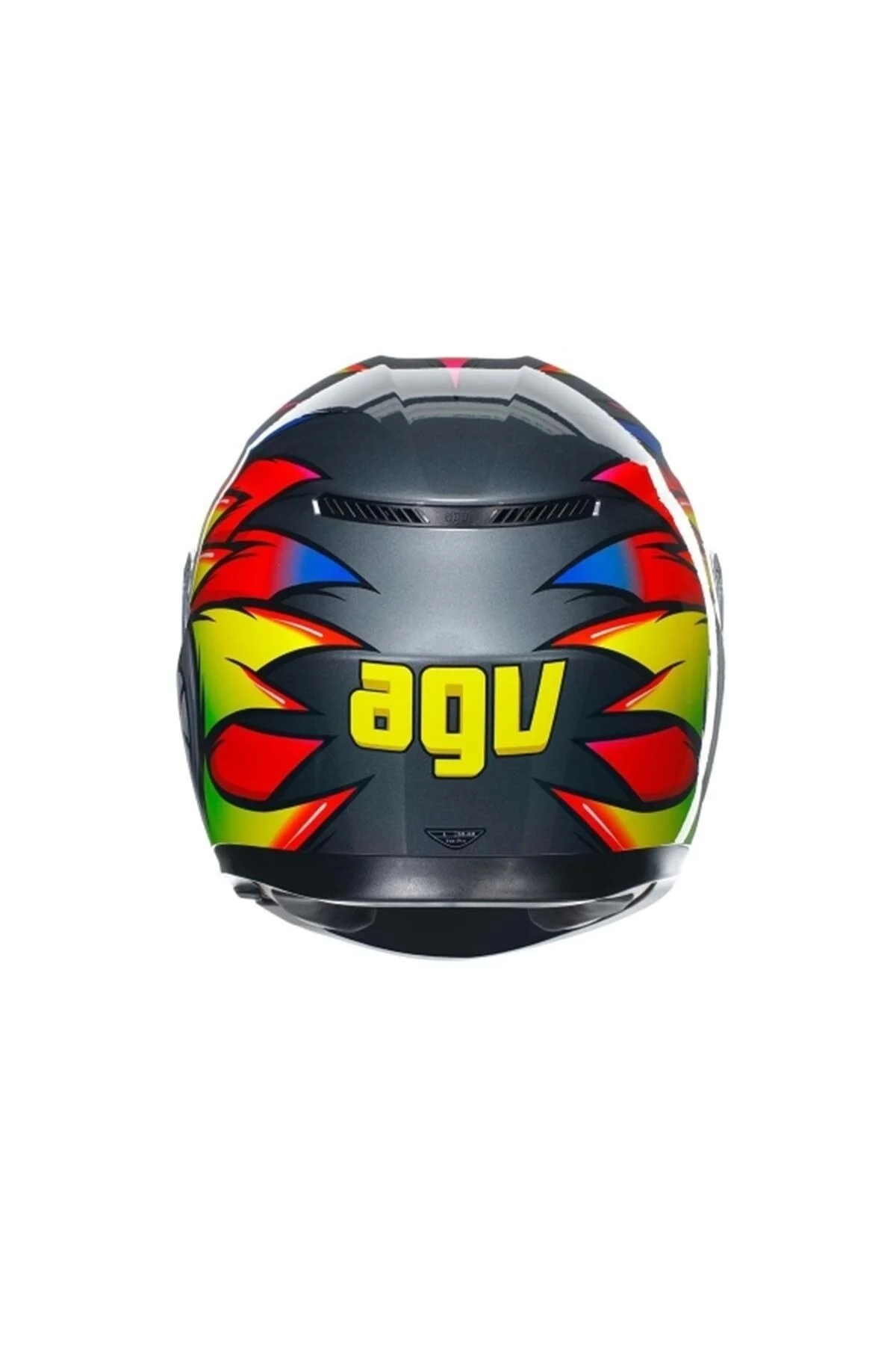 کلاه کاسکت موتورسیکلت چند رنگ K3 BIRDY 2.0 ایمنی قرمز زرد خاکستری AGV