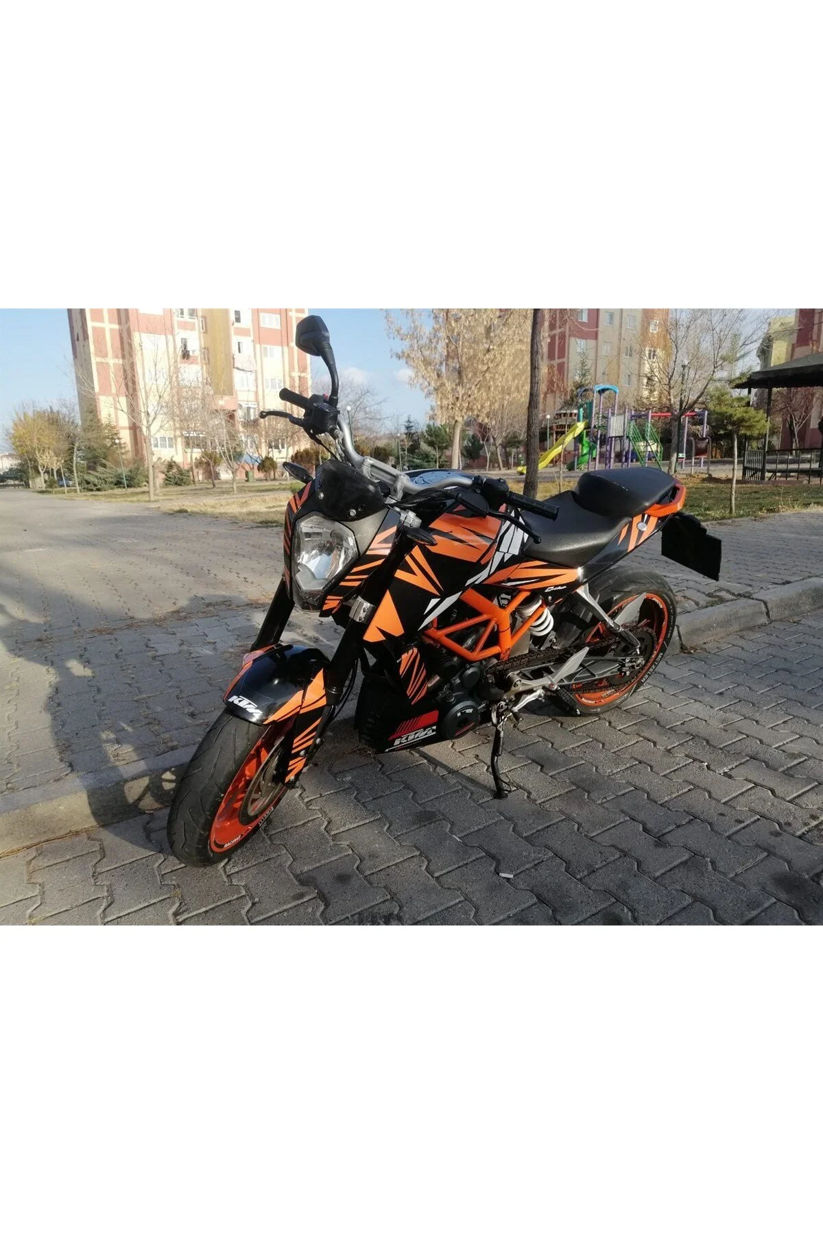 محافظ باک و برچسب موتور دوک اورجینال KTM