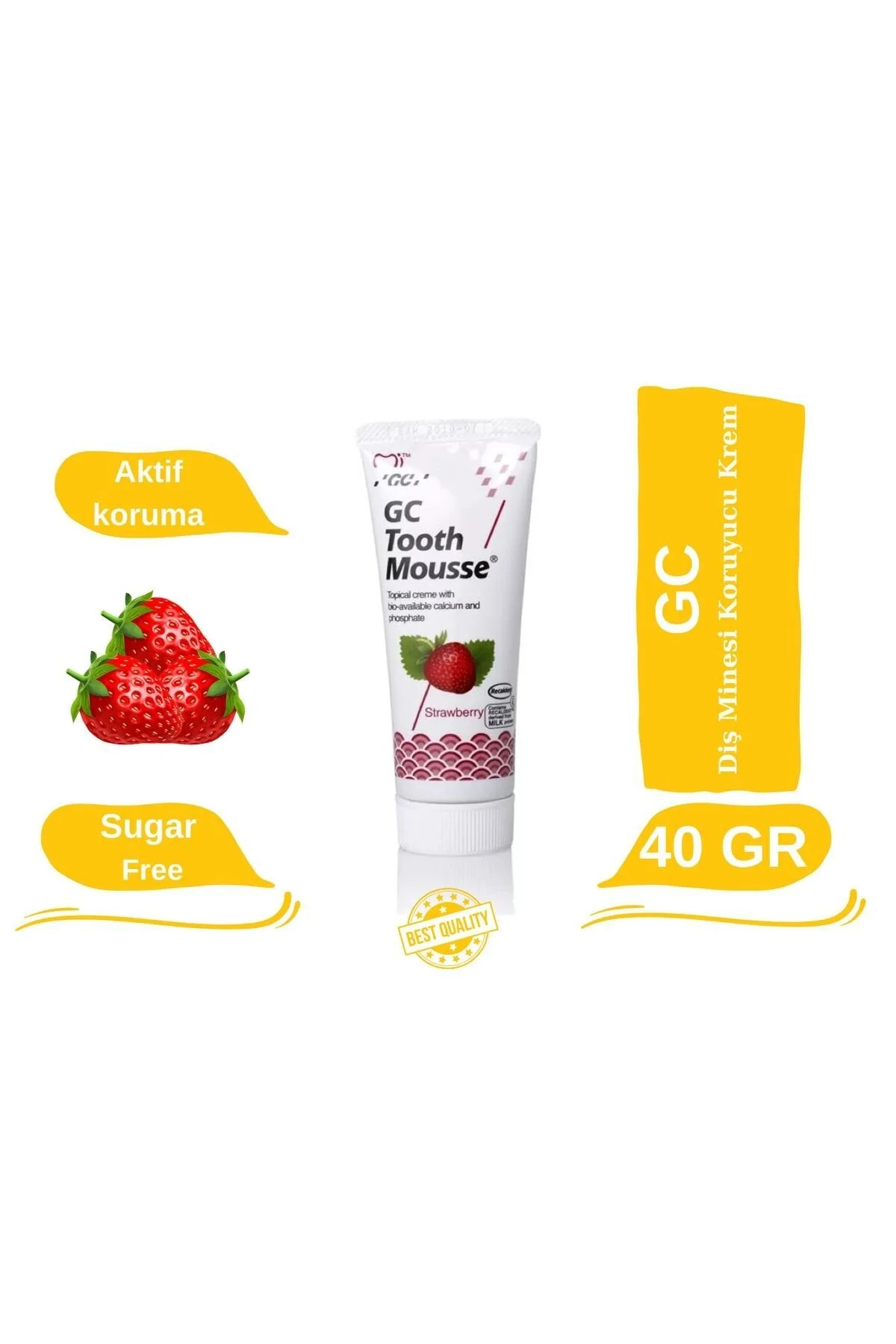GC پاستیل دندان تراریخته توت فرنگی
