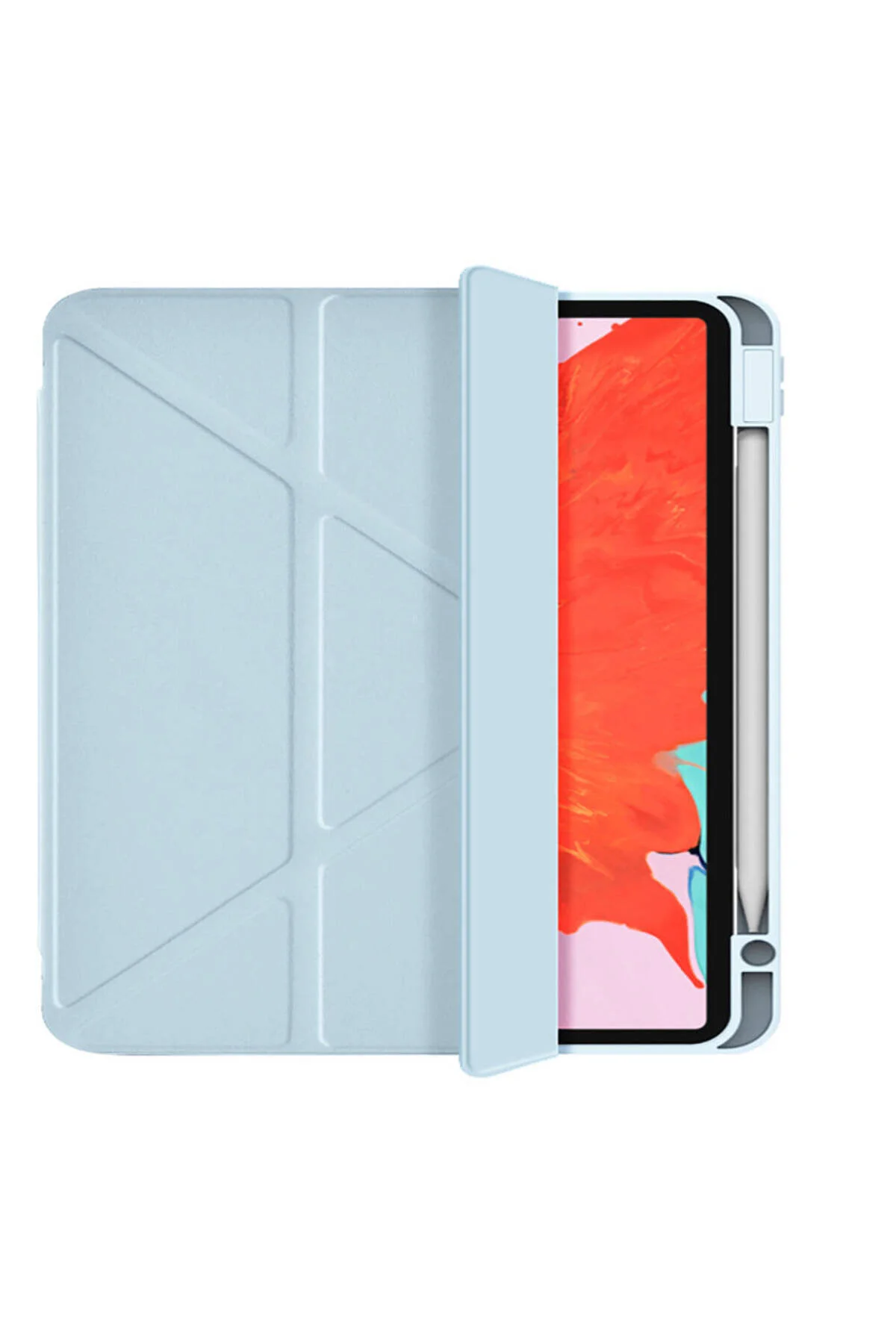 کاور تبلت IPAD 10TH GENERATION 10.9 سازگار با پایه قرص محافظ مغناطیسی قابل چرخش WIWU 360 آبی WIWU