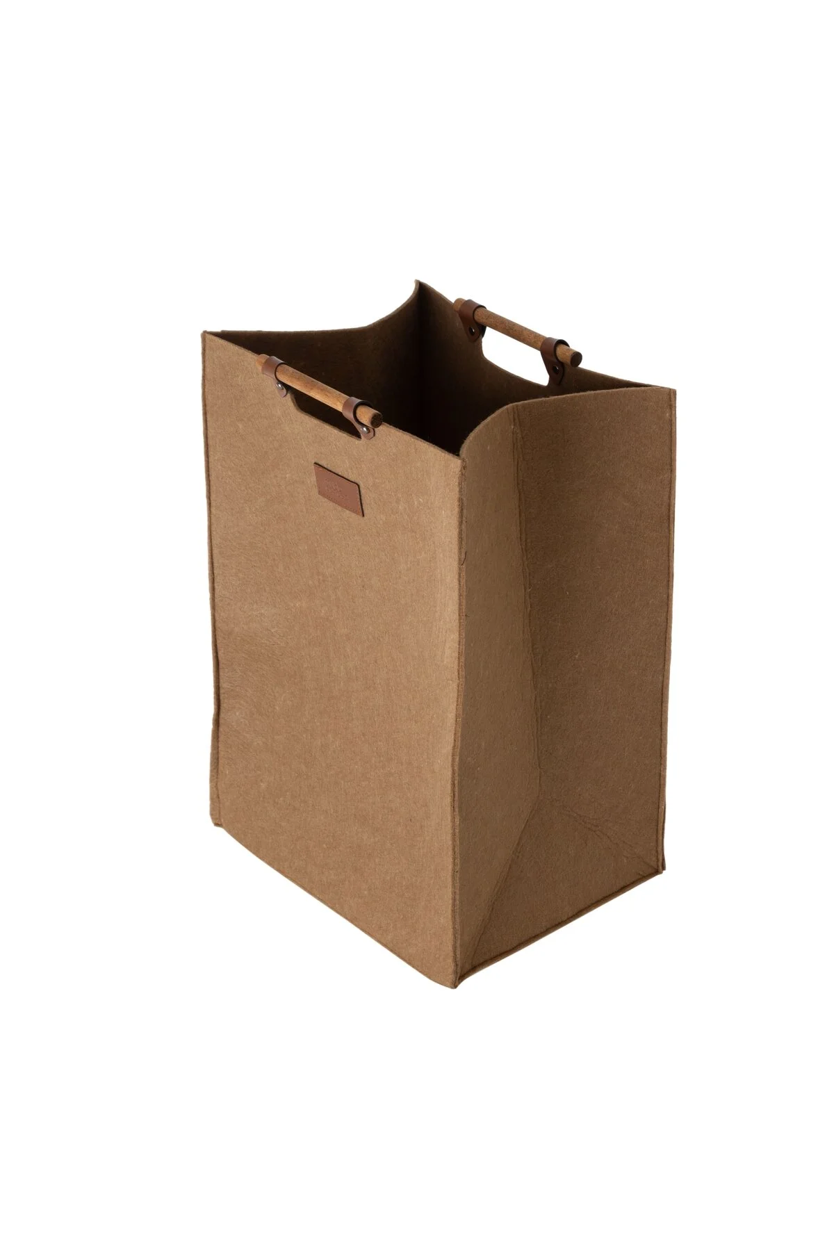 سبد رخت چند رنگ Dodie Felt Laundry Basket Dark بژ 295X375X525 Mudo Concept