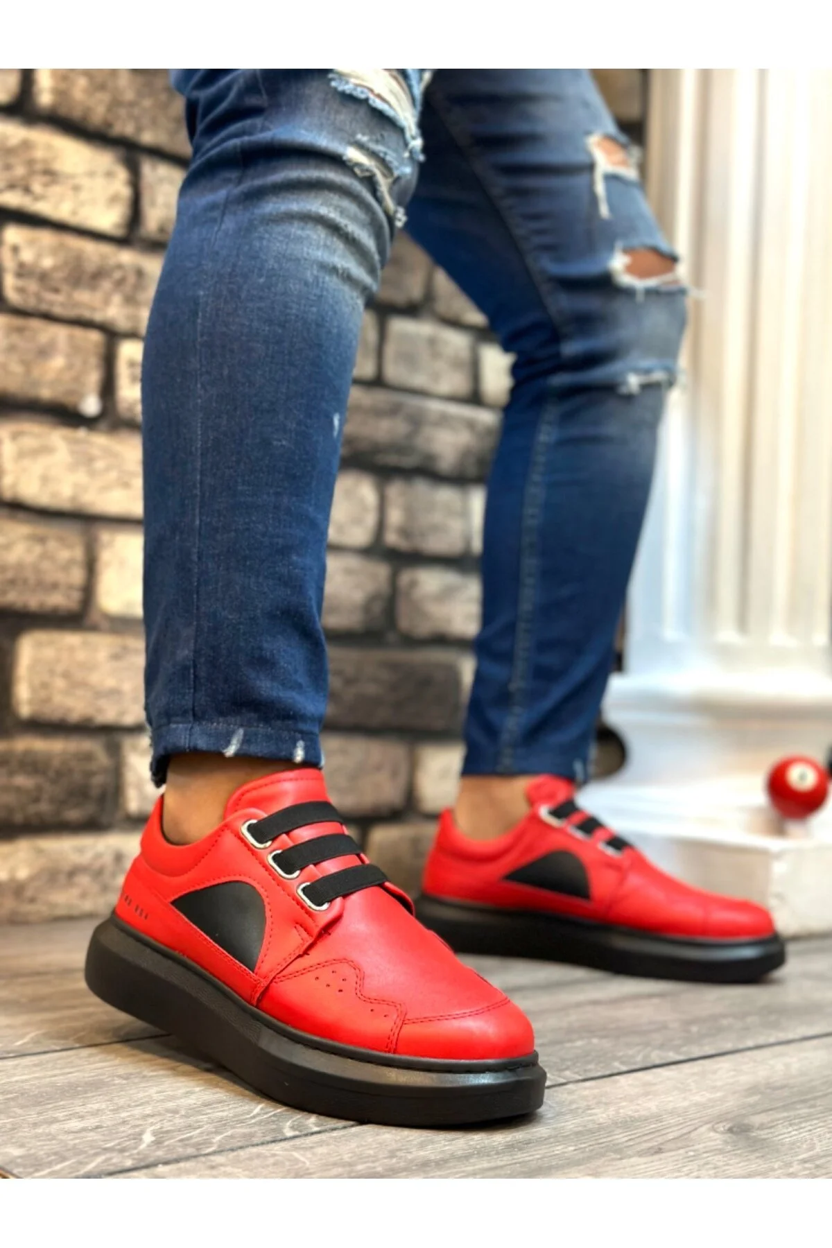 کفش مردانه BA0302 BOA BAA BASE LAUF FREE CASUAL RED CLACK مردان BOA