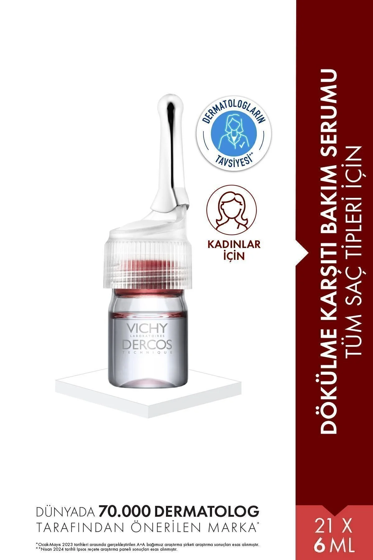 سرم و روغن مو لامپ تعمیر فشرده برای موهای ضعیف 21X6 میل PASSI.3756 ویشی Vichy