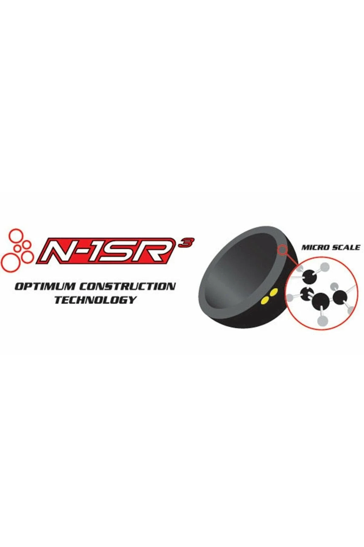 توپ اسکواش سفید N1 SR PRO BALL 1 دانلوپ Dunlop
