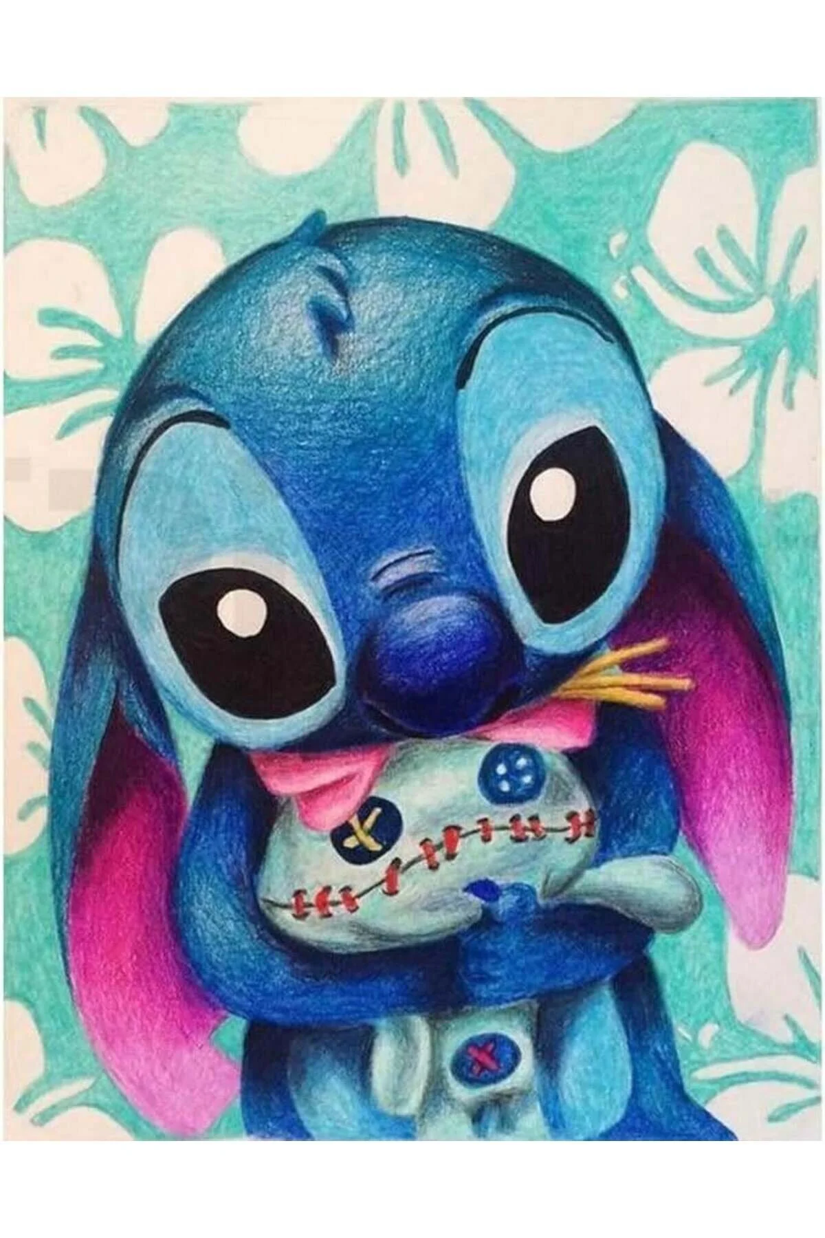 پازل سه بعدی STITCH AND HIS TOY 40X50 PIXART ART DIAMOND PAINTING Genel Markalar