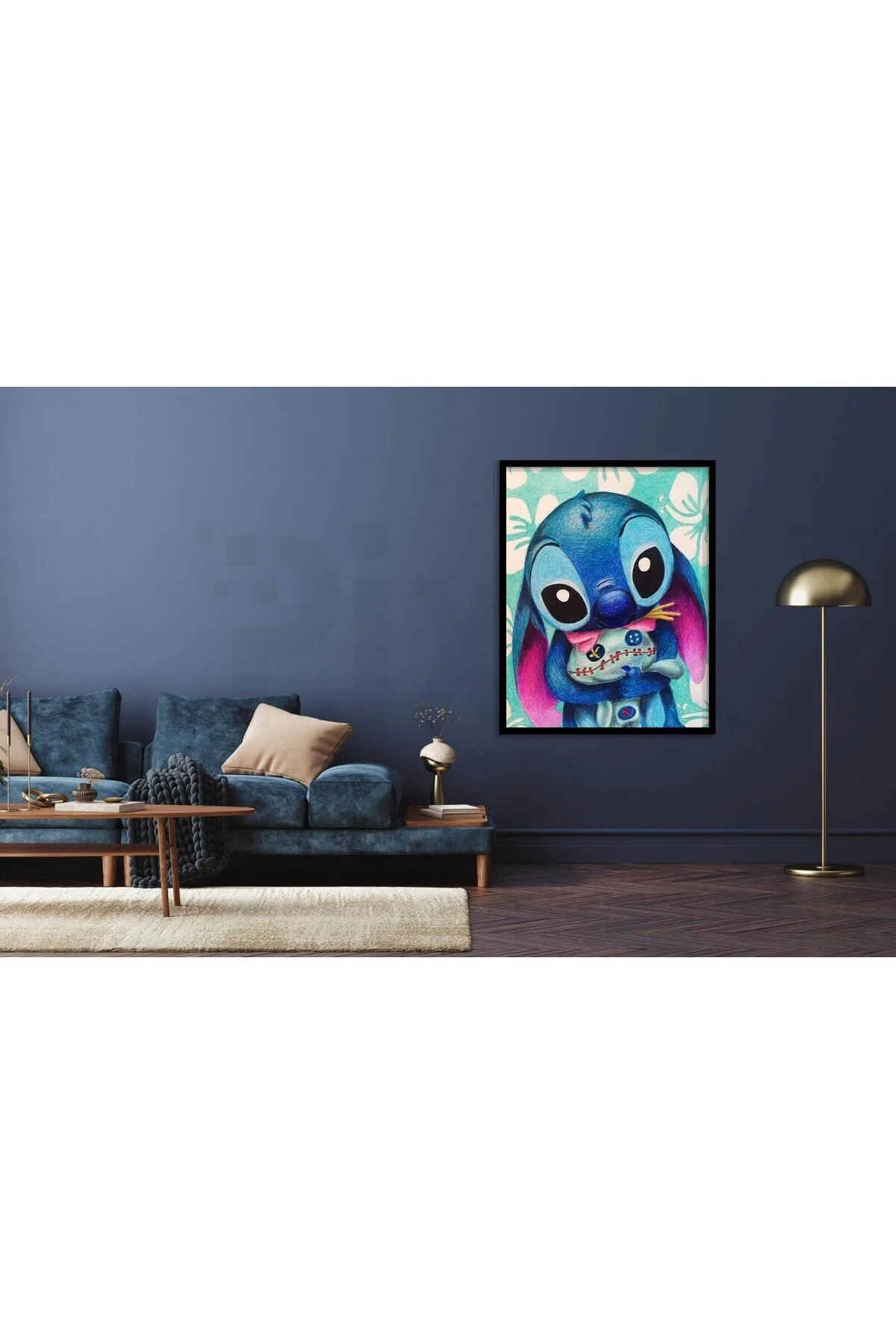پازل سه بعدی STITCH AND HIS TOY 40X50 PIXART ART DIAMOND PAINTING Genel Markalar