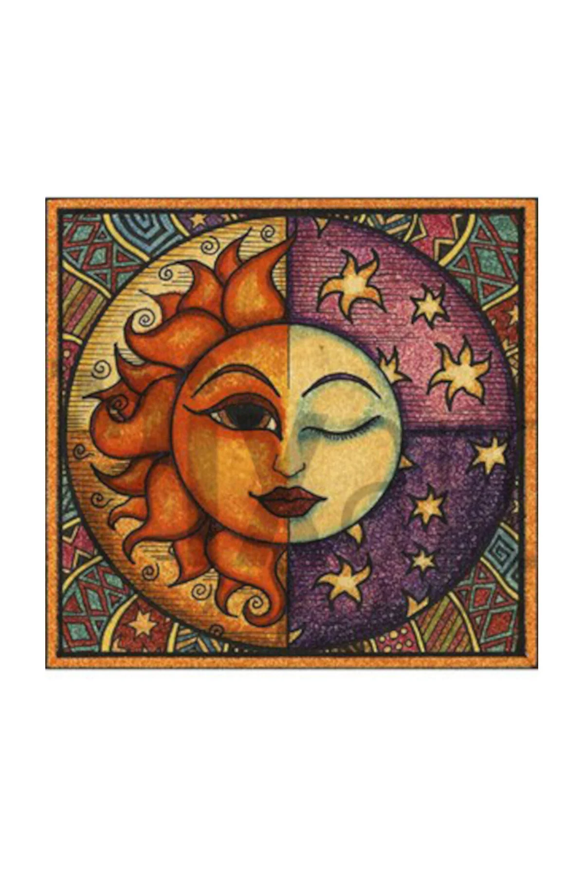 پازل سه بعدی SUN AND MOON PIXART ART DIAMOND MOSAIC PAINTING 56 51 pixartsanat