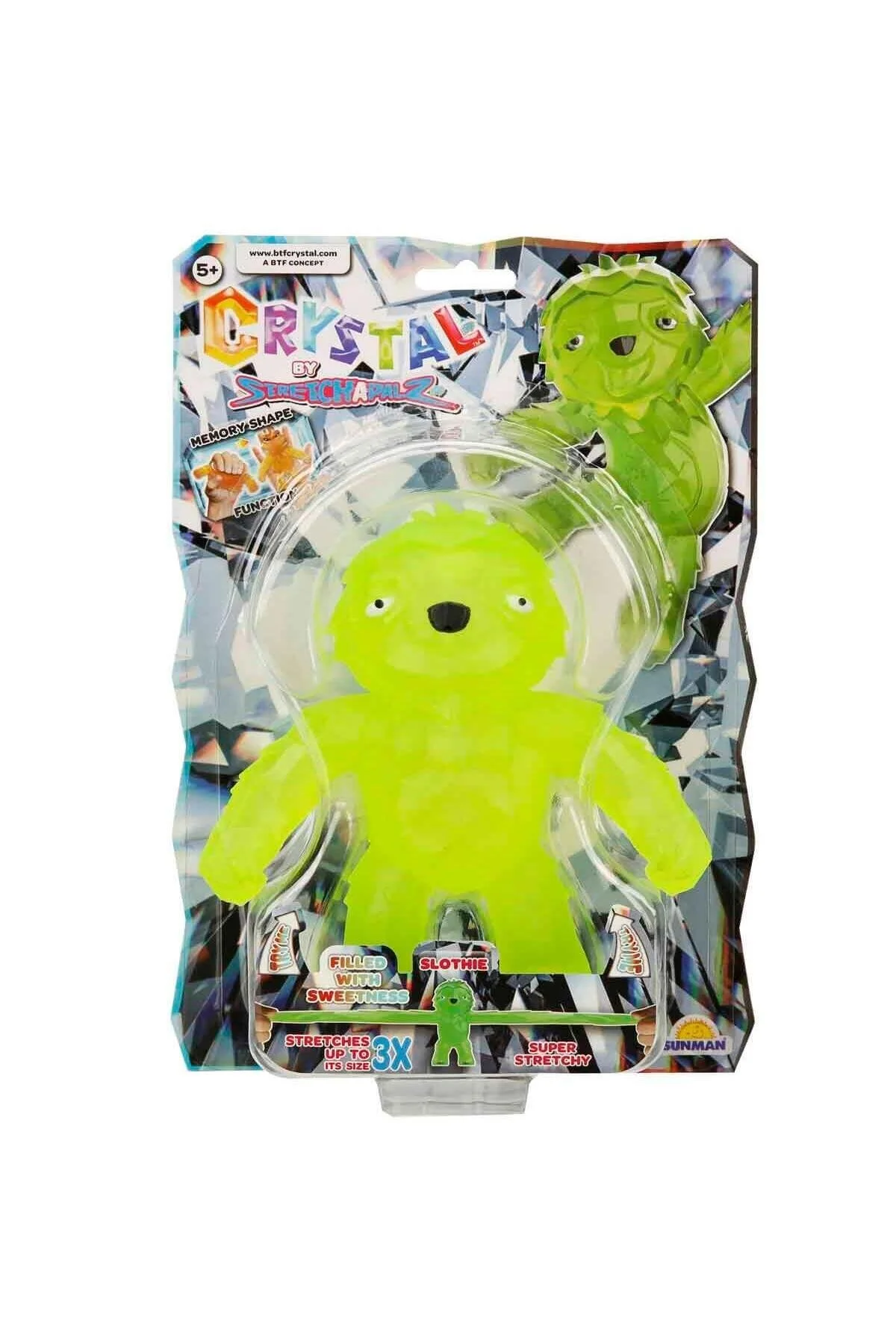 اسباب بازی های فیگور شخصیت کشش طولانی مدت انعطاف پذیر شکل 14 سانتی متر SLOTHIE GREEN 1PC TOYFEST