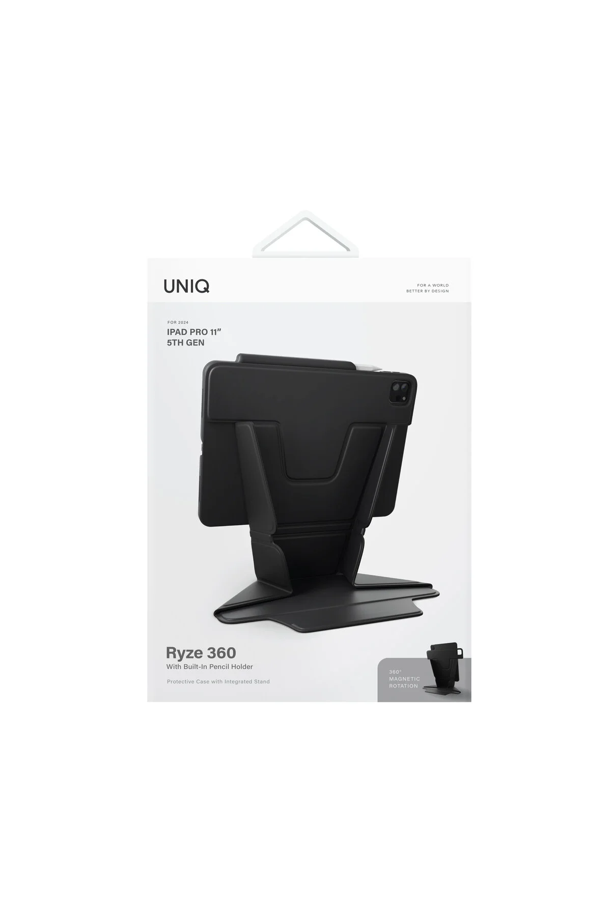 کاور تبلت IPAD PRO 11 M4 CHIP TABLET CASE SERIES RYZE طراحی تاشو با قابلیت چرخش 360 درجه پایه UNIQ Better By Design