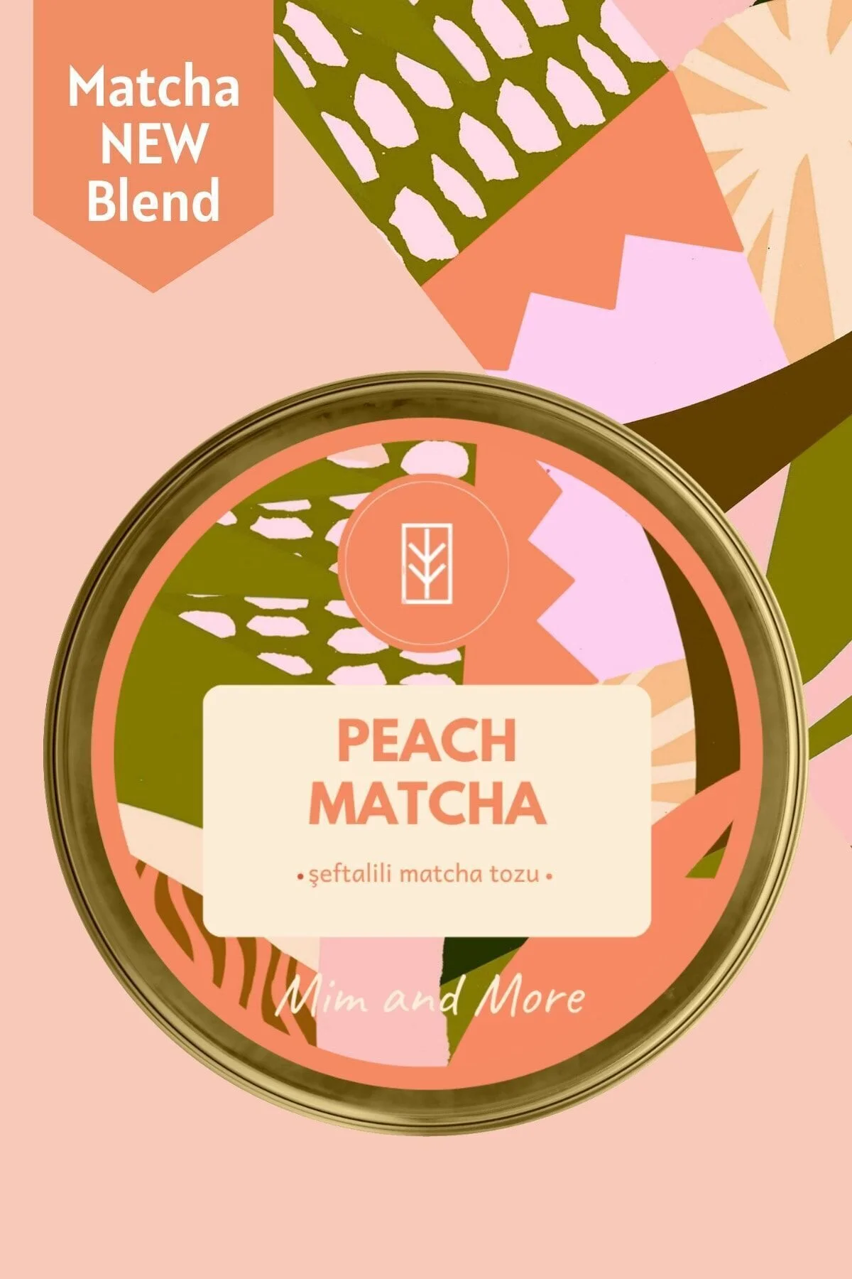 سایر دمنوش های گیاهی PEACH MATCHA با طعم هلو 25 گرم Mim and More