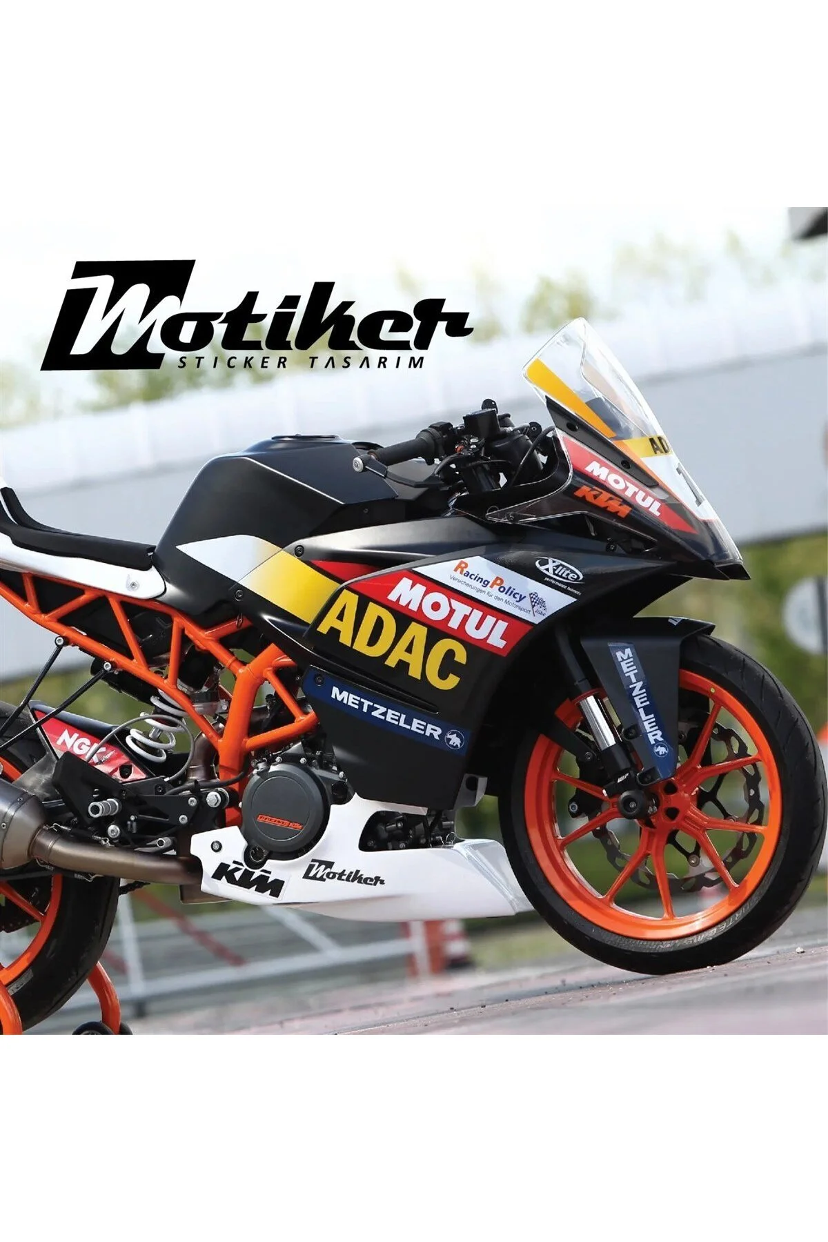 محافظ باک و برچسب مدل ADAC RC200 RC390 KTM