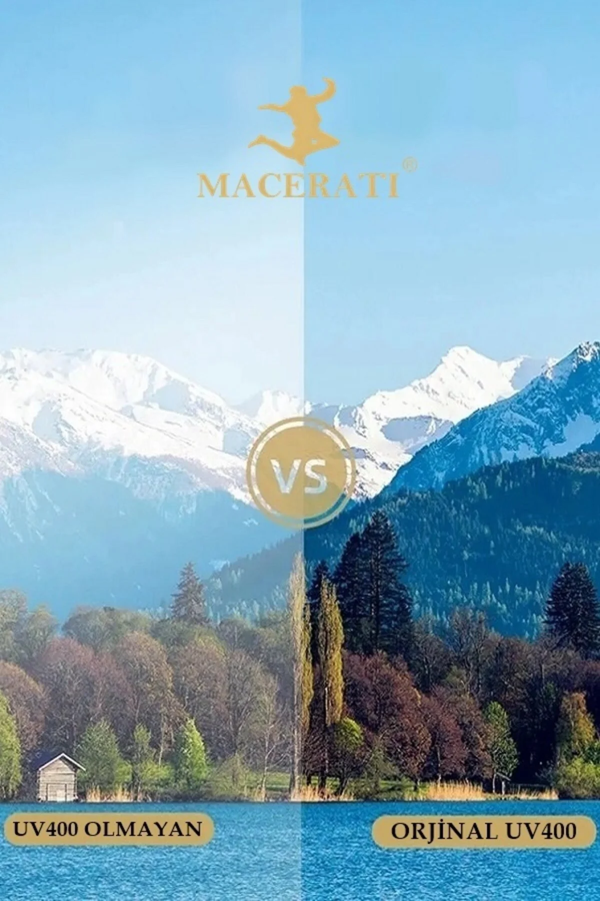 عینک آفتابی قهوه پلنگی بیضی شکل اورجینال MACERATİ