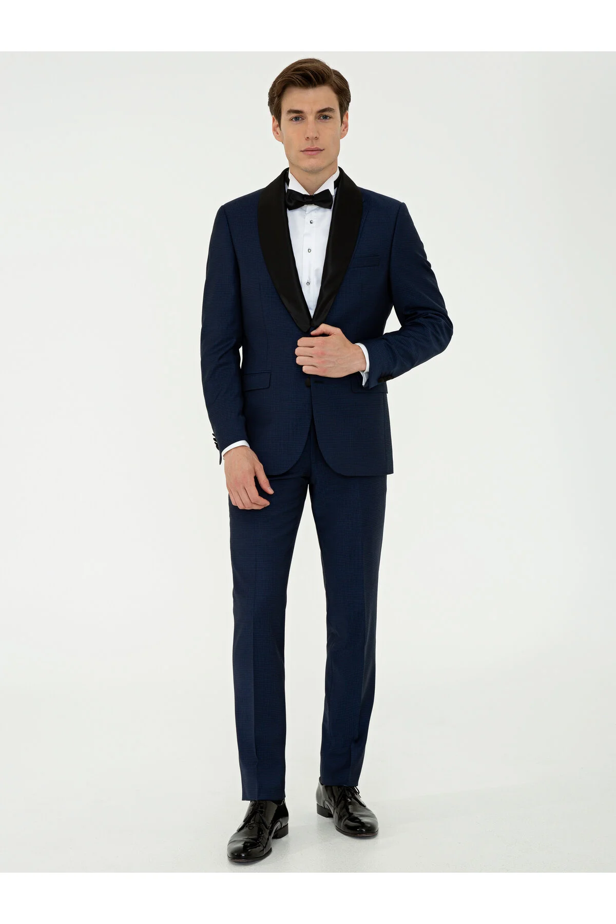اسموکینگ NAVY BLUE SLIM FIT TUXEDO GROOMING 50232899 VR033 کاشارل Cacharel