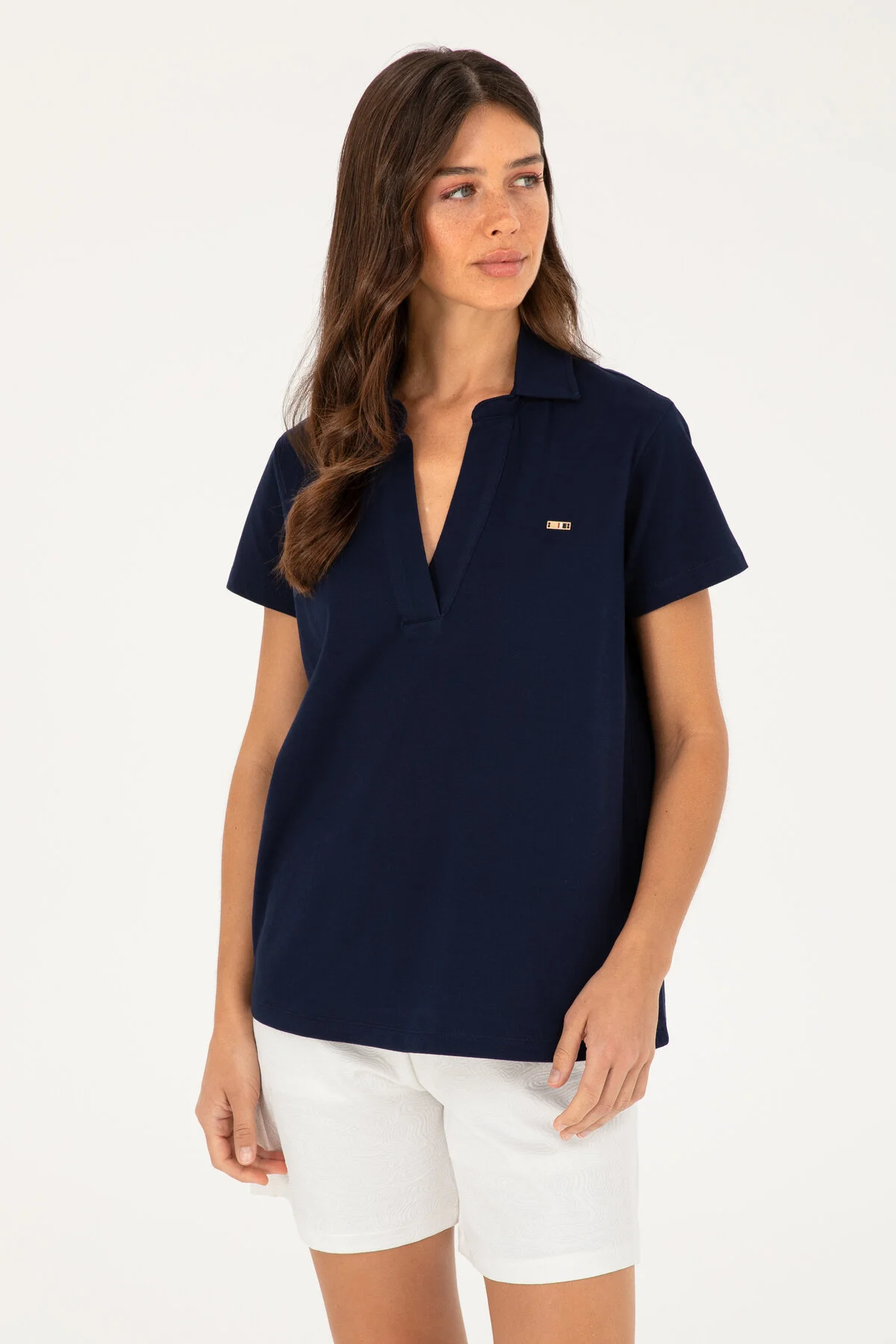 پولوشرت یقه‌دار زنانه لاجوردی  U.S. Polo Assn.
