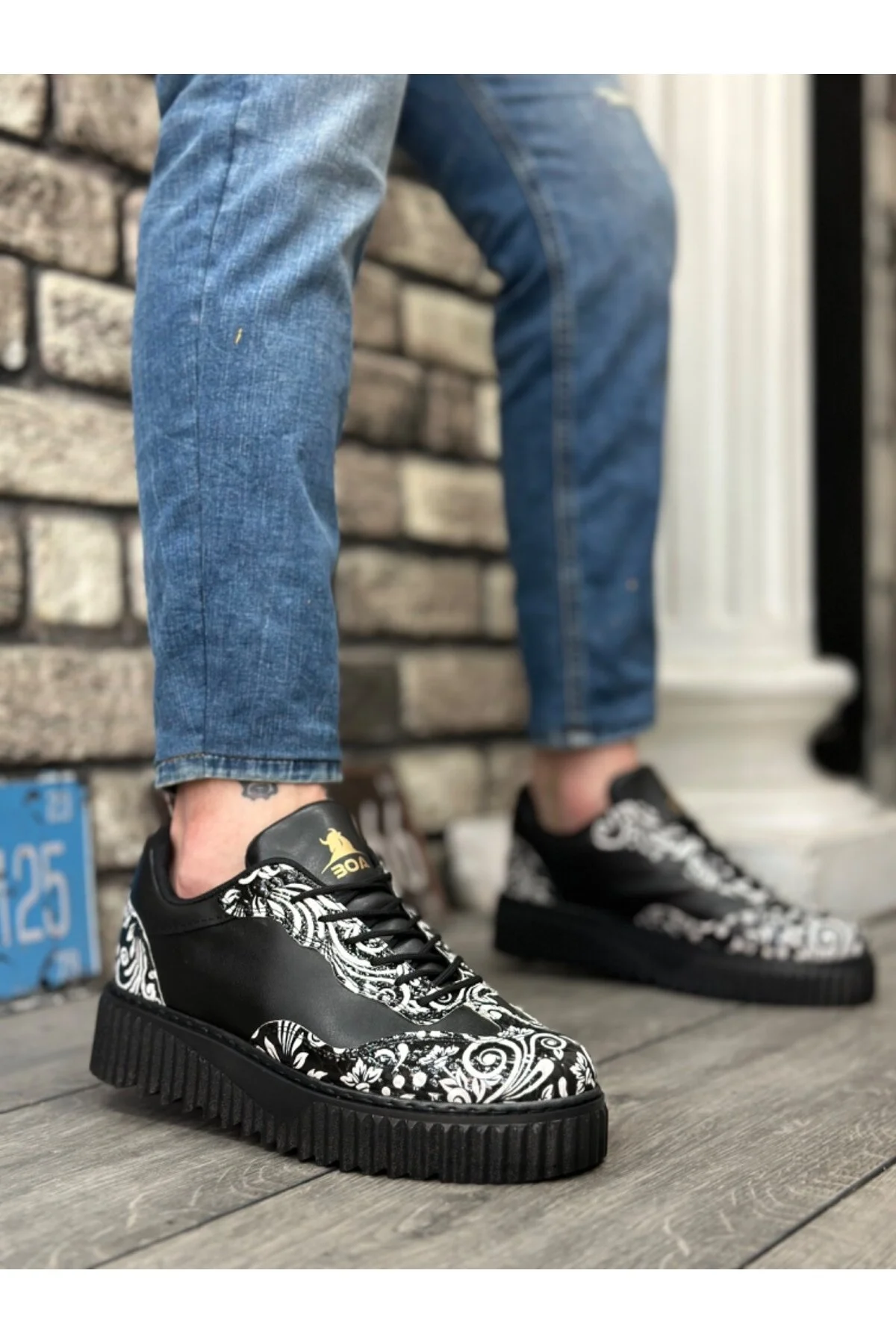 کفش مردانه BA0802 BOA GOTHIC الگوی روزانه BOA