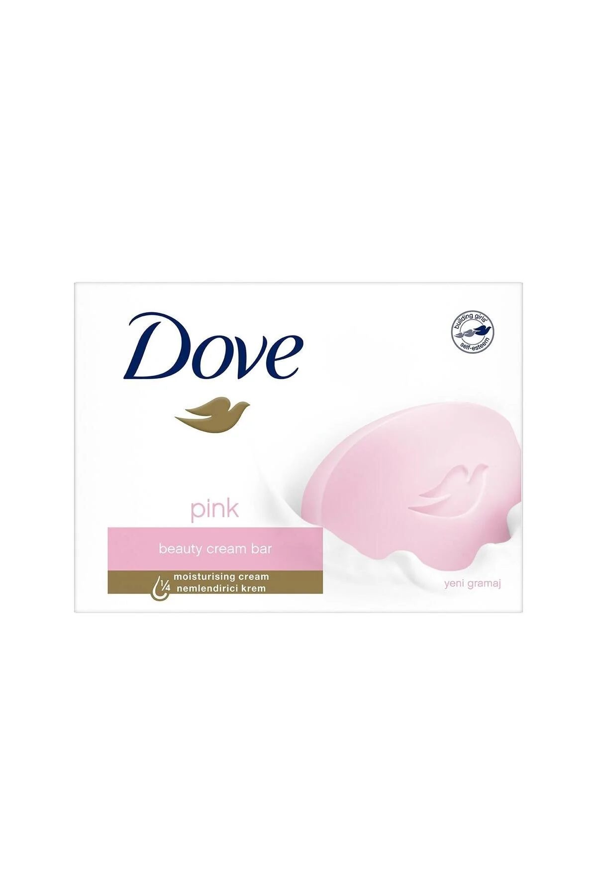 صابون جامد صورتی 90 گرمی با کیفیت عالی و نرم کننده داو Dove