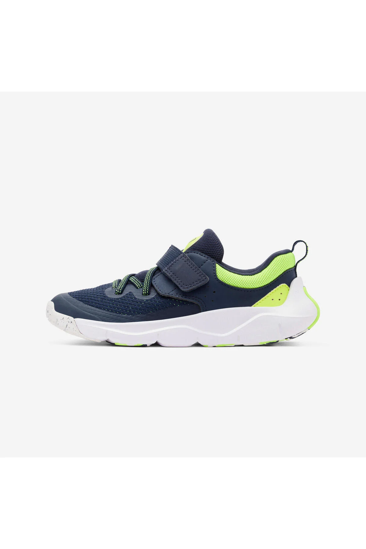 کفش پیاده روی ورزشی کودکان با توری VELCRO و ELASTIC NAVY BLUE بازیگوش سریع Decathlon