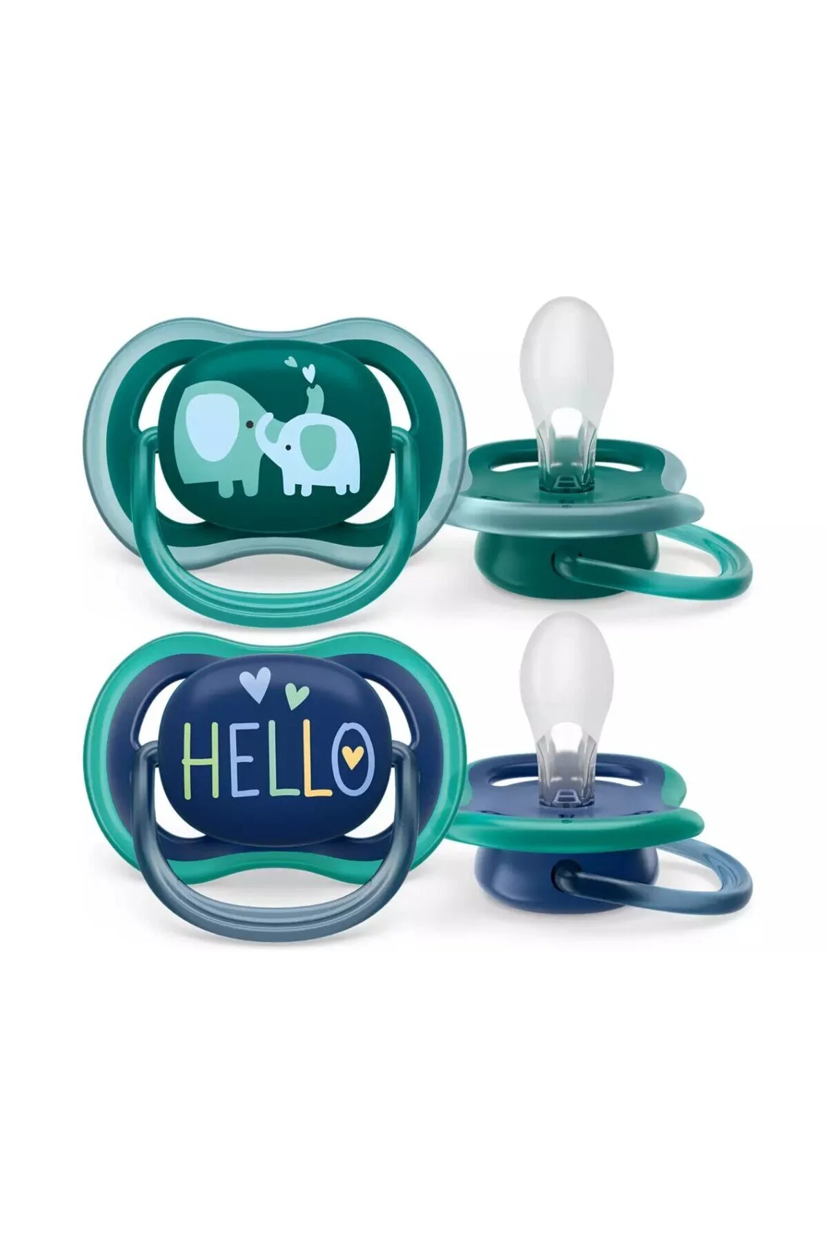 نعناع مردانه پستانک AVENT ULTRA AIR 18 ماه 2 مردان SCF349 فیلیپس Philips