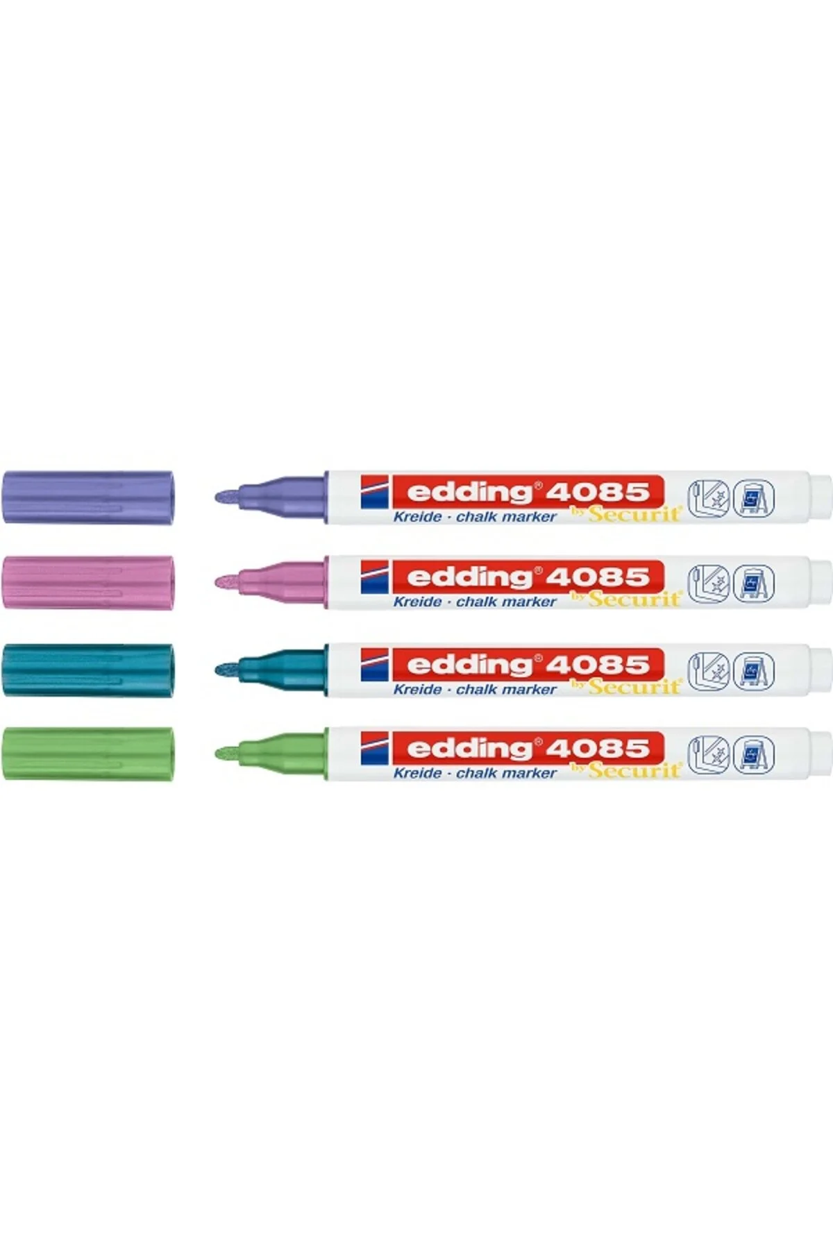 کاغذ و قلم هنری صورتی مردانه زنانه 4085 گچ تنظیم فلزی 4 بیک Bic