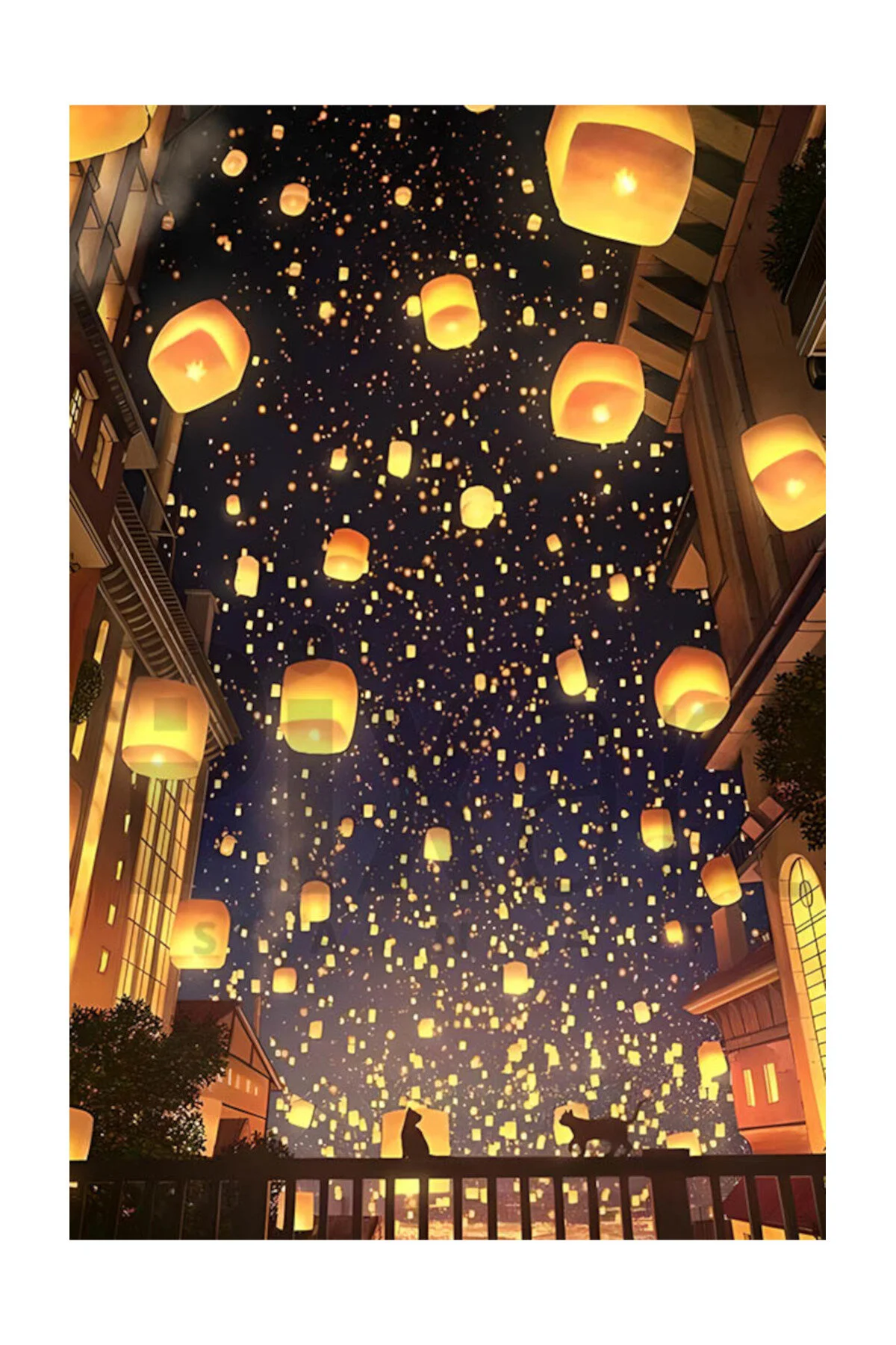پازل سه بعدی WISH BALLOONS PIXART ART DIAMOND PAINTING 40 60 EGC Genel Markalar