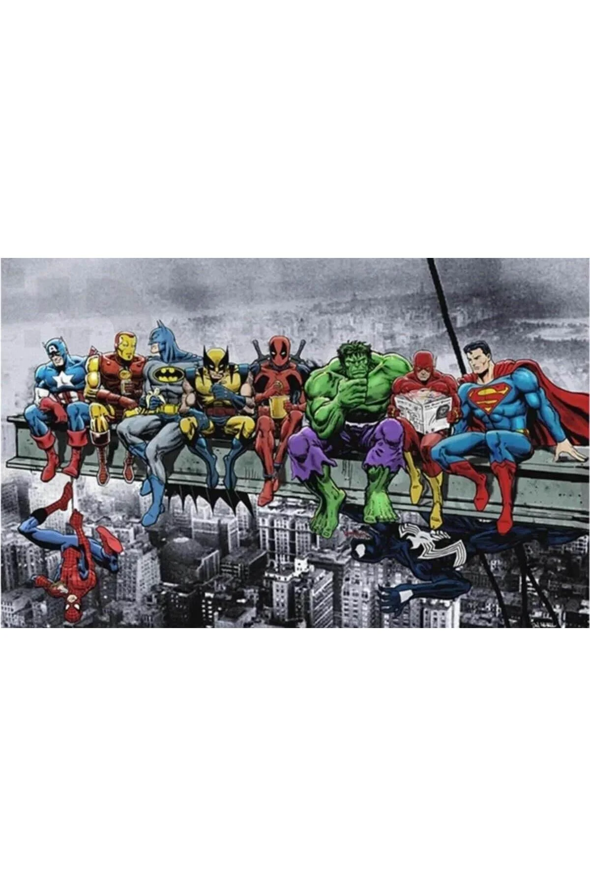 پازل سه بعدی SUPERHEROES 50X25 PIXART ART DIAMOND PAINTING Genel Markalar