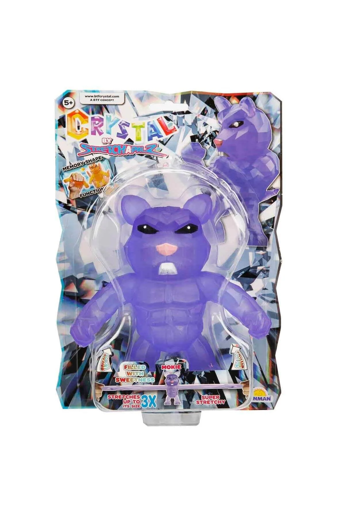 اسباب بازی های فیگور شخصیت کشش کریستالی انعطاف پذیر شکل نرم 14 سانتی متر MOKIE MOR 1 قطعه TOYFEST