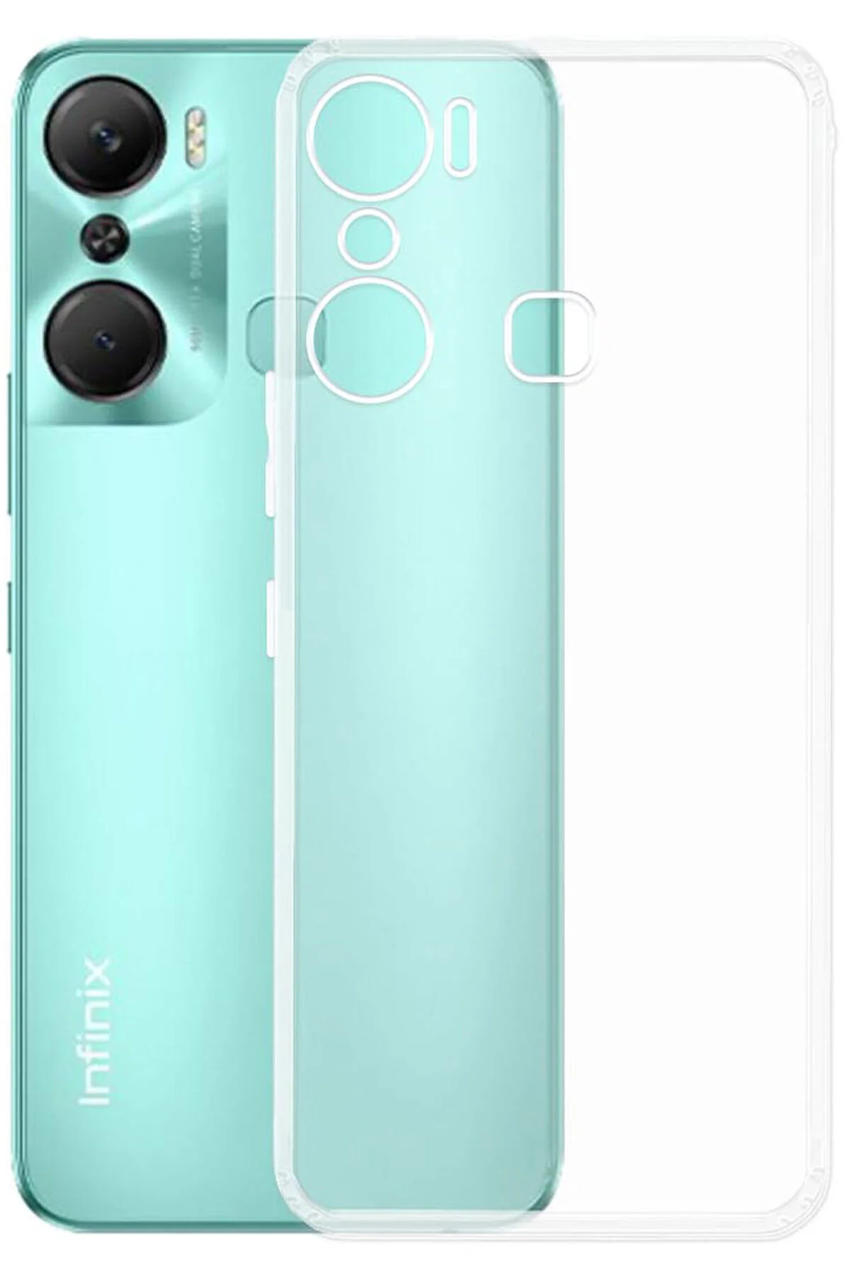 کاور و قاب دوربین شفاف INFINIX HOT 20 CASE محافظ سیلیکون نرم CEPSTOK
