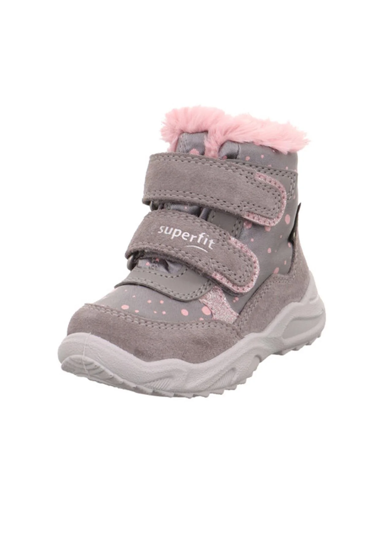 بوت پوتین صورتی دخترانه و بچگانه GIRL GORE TEX PEMBELI SEMI خاکستری سوپرفیت Superfit
