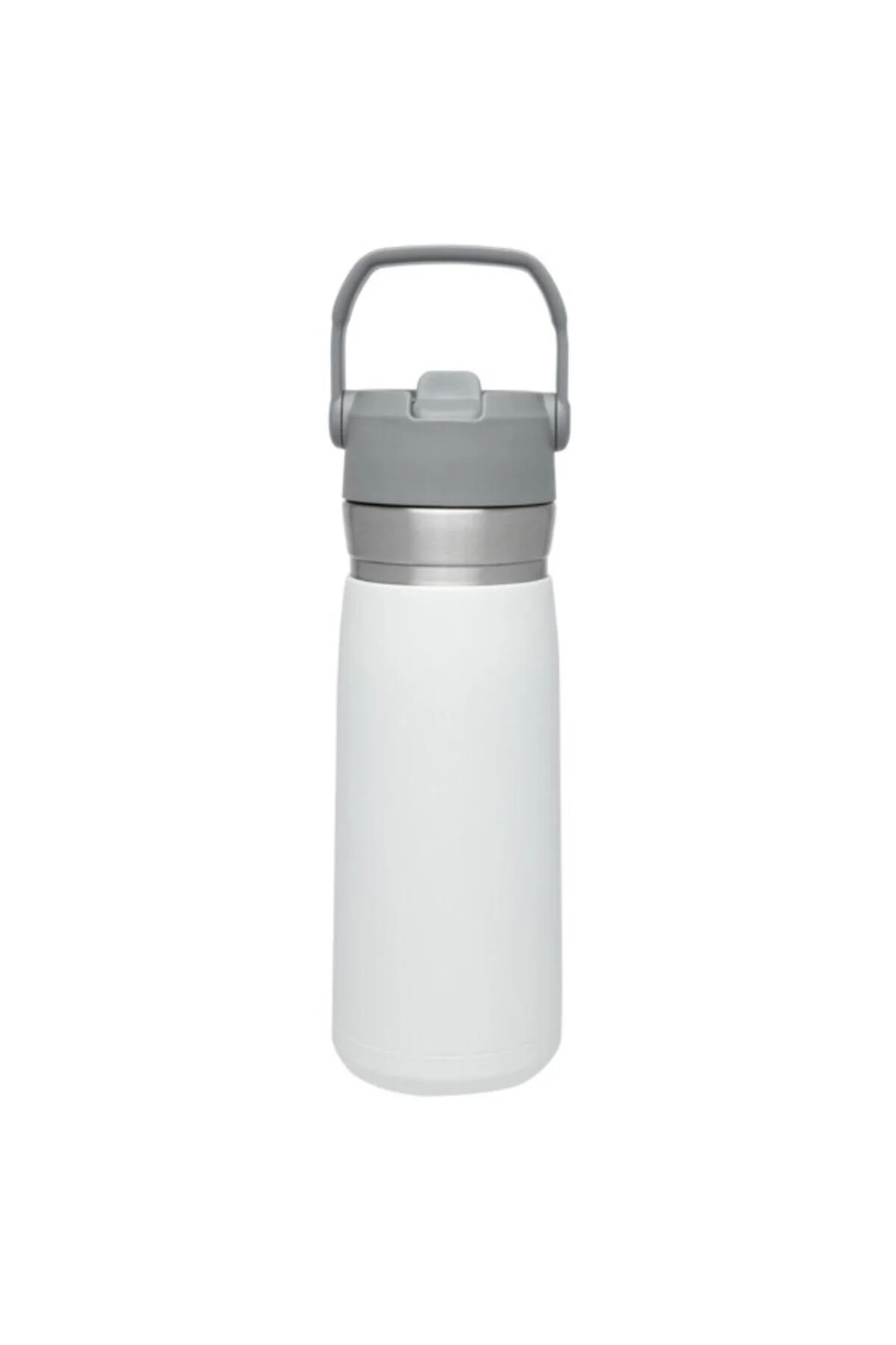 فلاسک سفید مردانه و زنانه قمقمه آب سرد فولاد ضد زنگ Go Iceflow با نی 0.65 لیتری استنلی Stanley