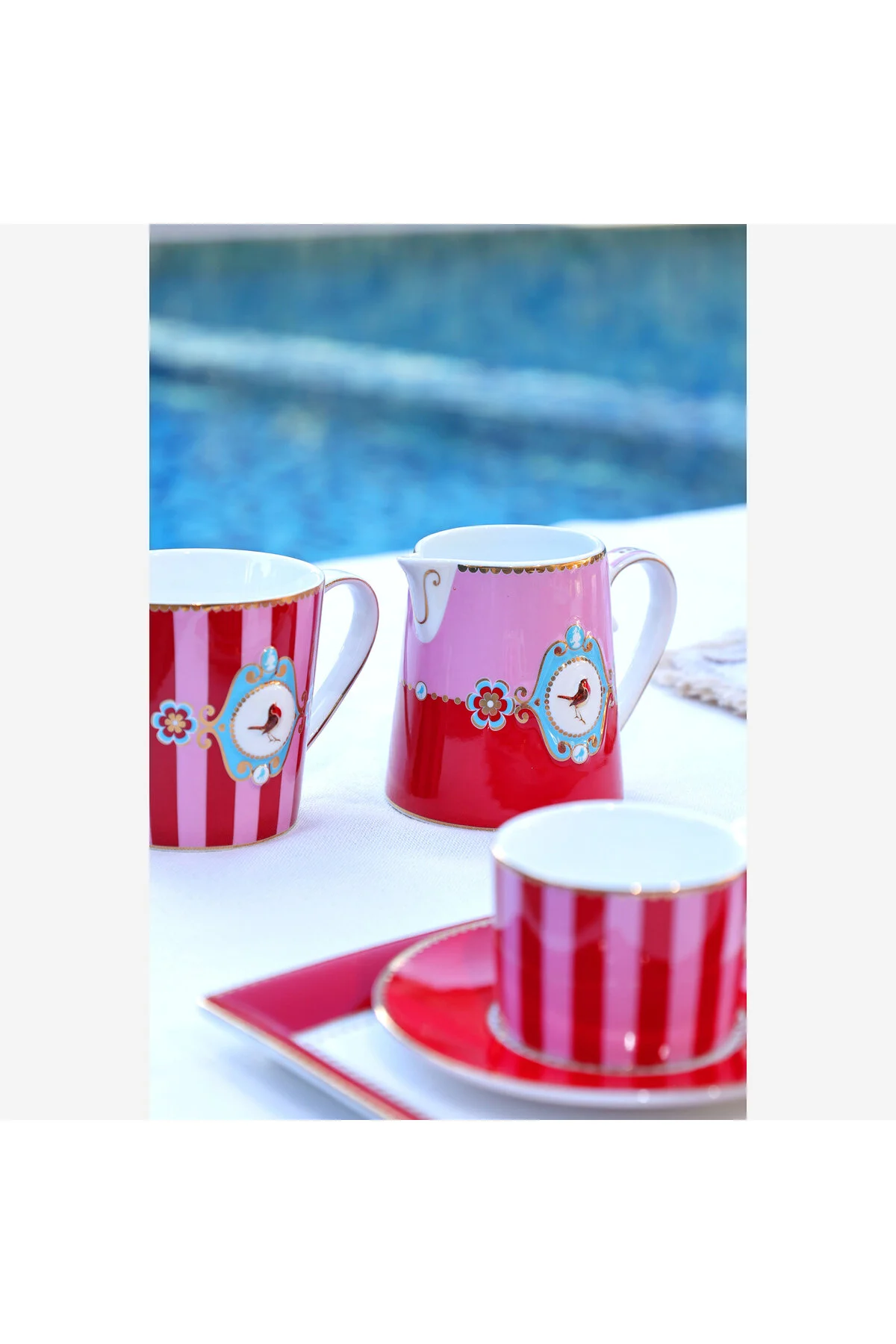 ماگ لیوان PIP LOVE BIRD قرمز صورتی راه 250 ML 51002028 Pip Studio