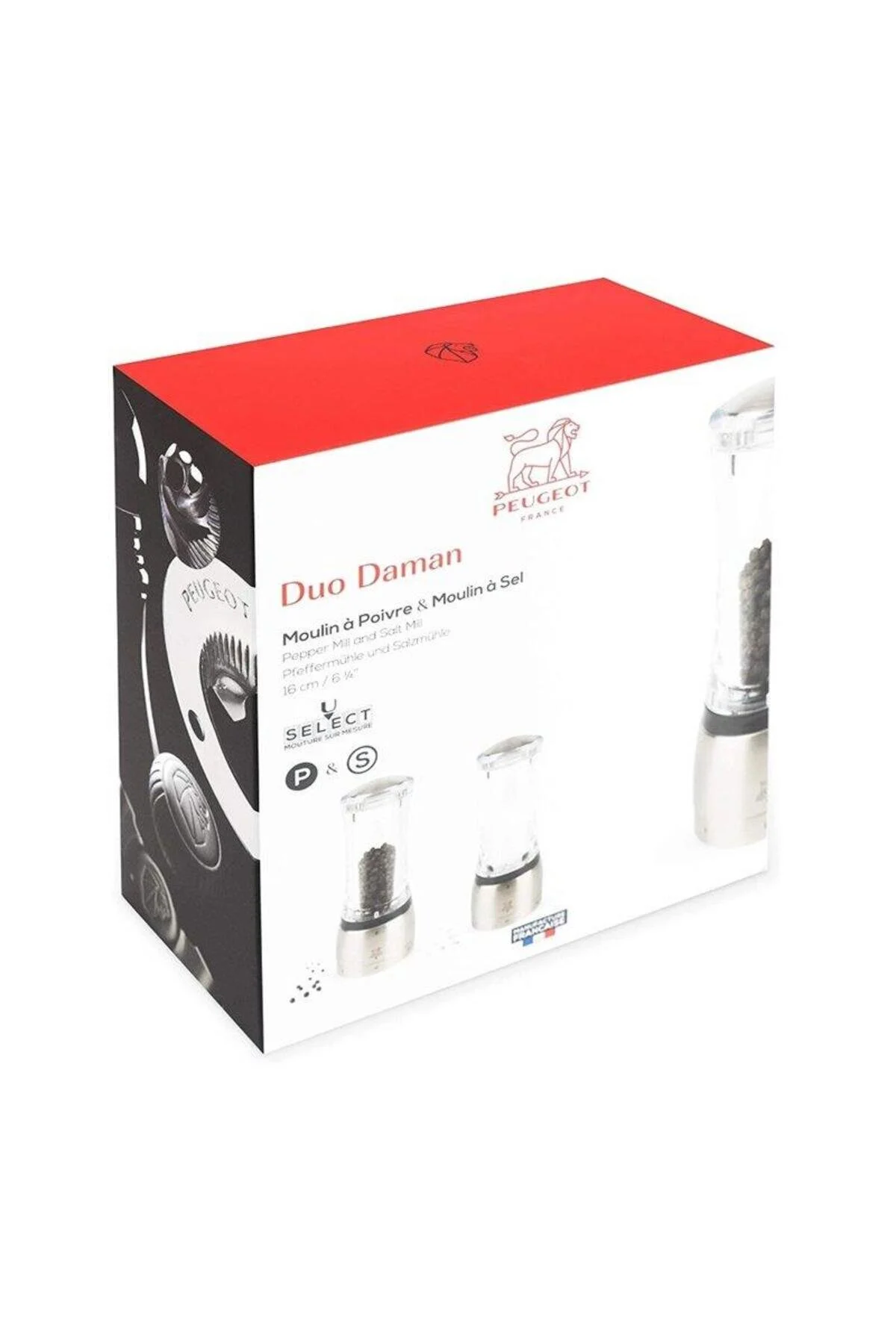 آسیاب دستی قهوه و ادویه چند رنگ Daman U Kbiber Salt Dev Acr Inx 16Cm را تنظیم کنید  Peugeot