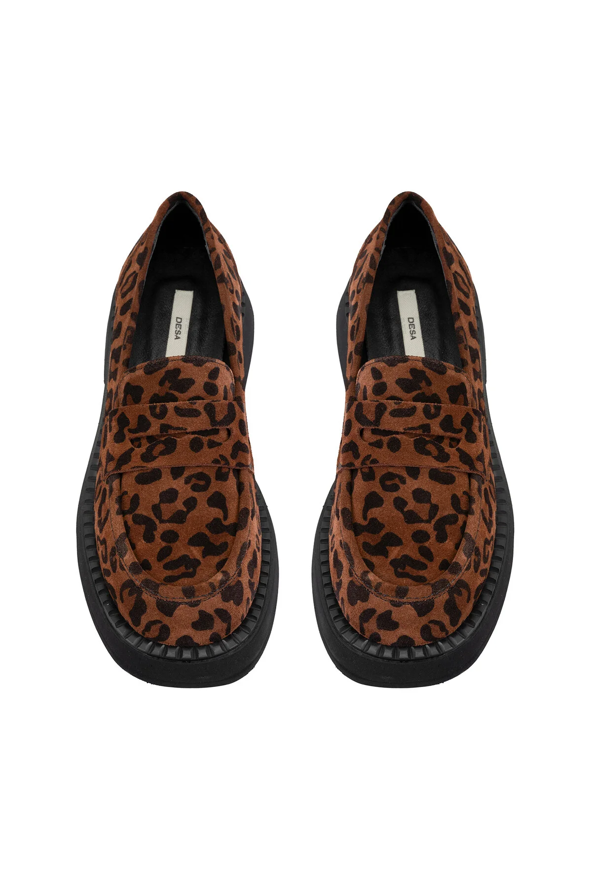 کفش زنانه MERINDA LEOPARD WOMAN DAILY LOAFER SÜET چرمی دسا Desa