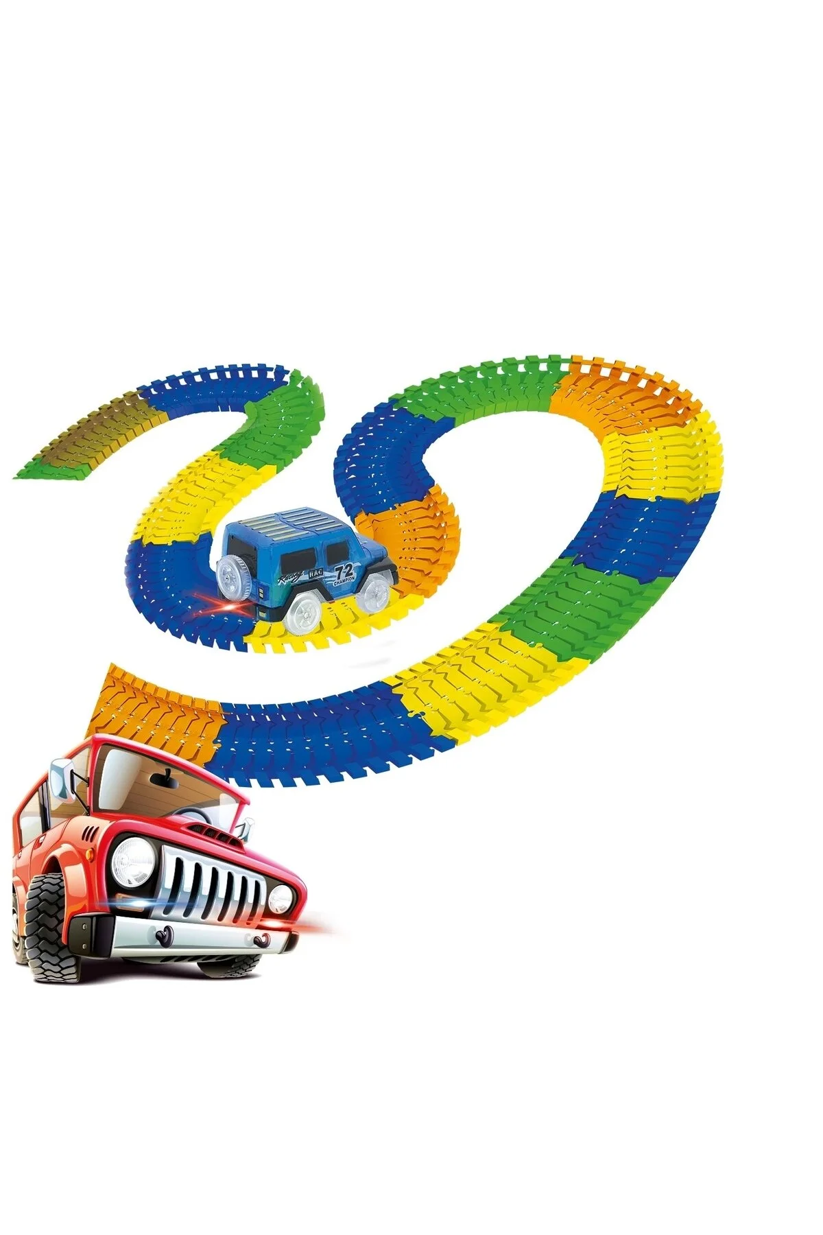 لگو و اسباب بازی های ساخت محور MAGIC TRACKS 168 PIECE RAIL VEHICLE TOY TRAIN COLORFUL TRACK مجموعه مسیر از ترکیه Doğan Oyuncak Dünyası
