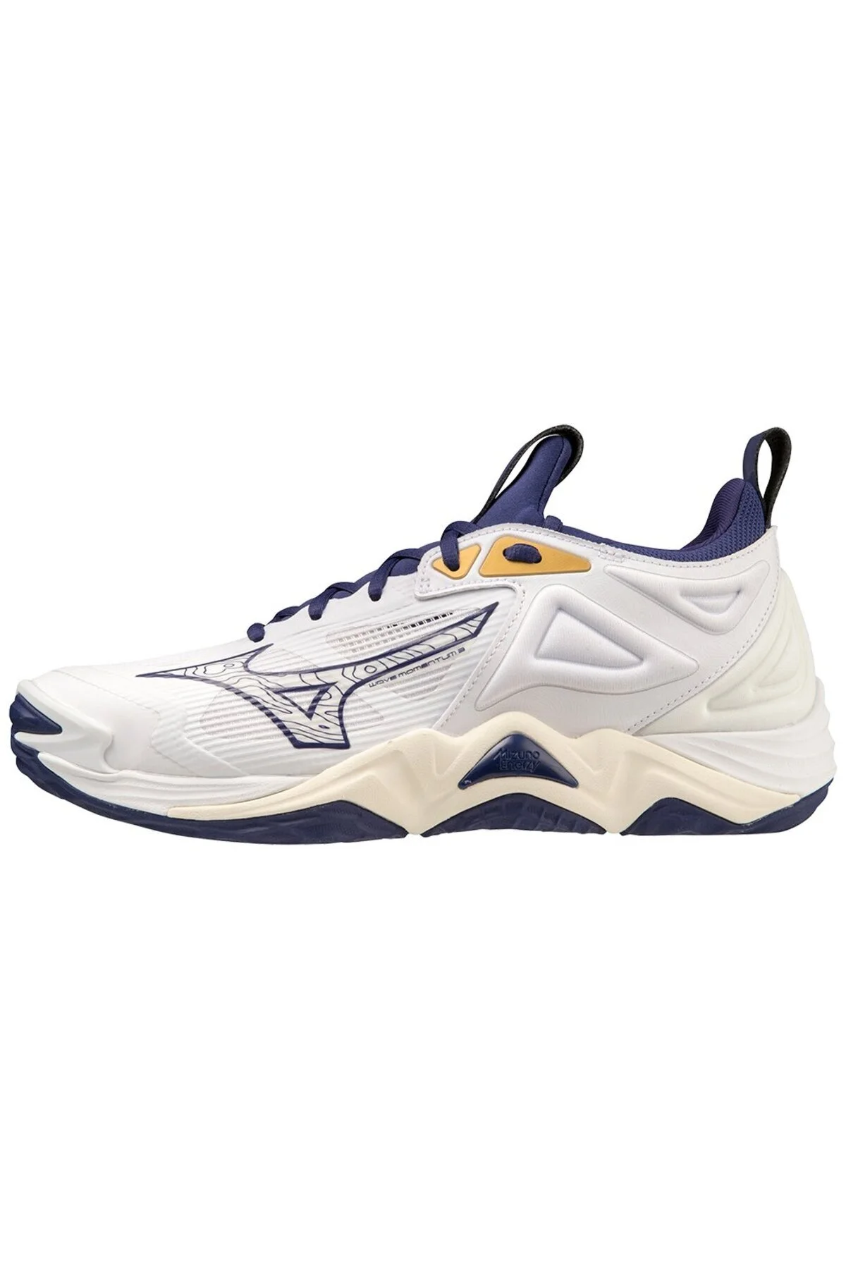 کفش والیبال WAVE MOMENTUM 3 UNISEX WHITE NAVY BLUE Mizuno