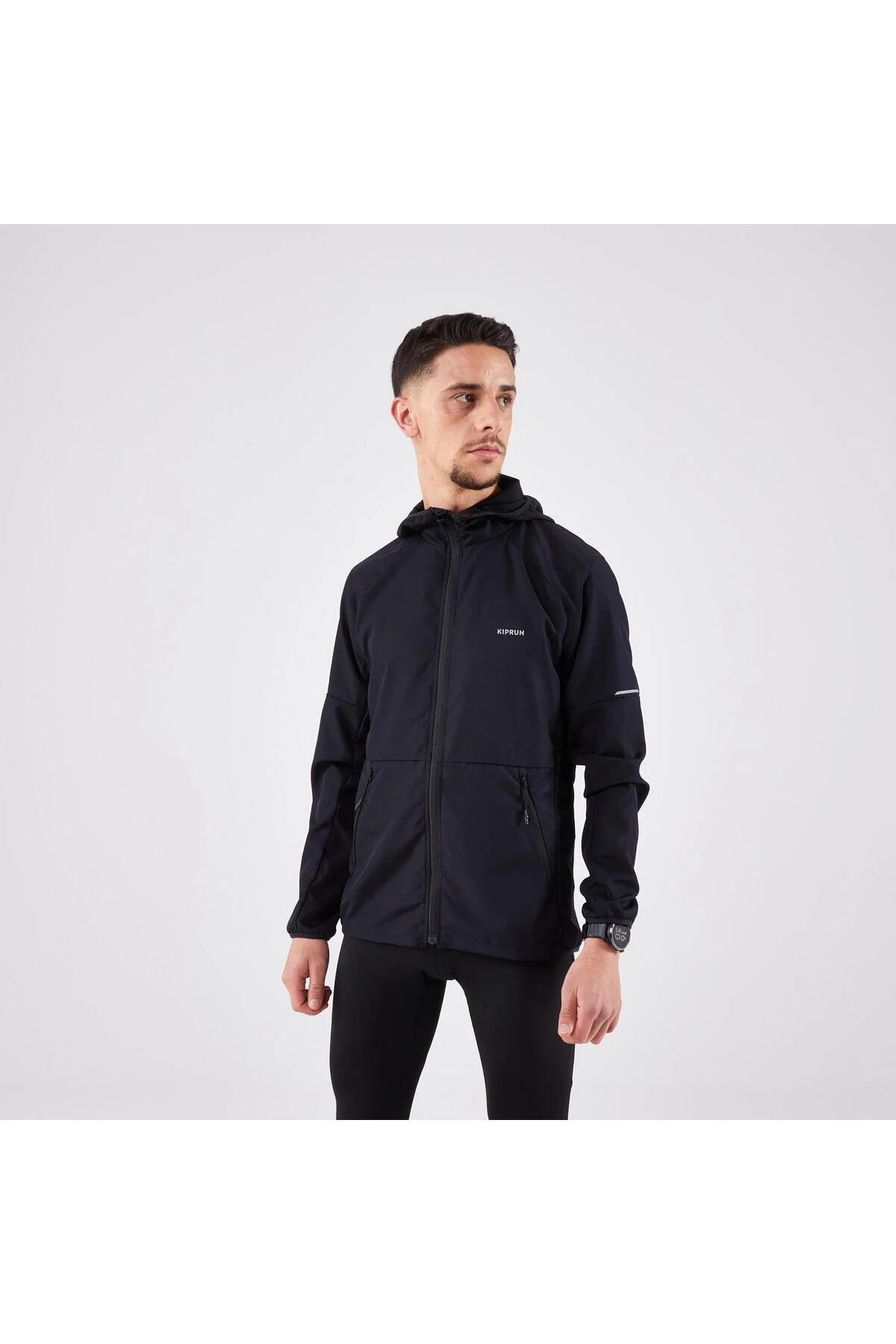 مردانه باد KALENJI RUNNING LAND RUN BLACK KIPRUN 100 Decathlon
