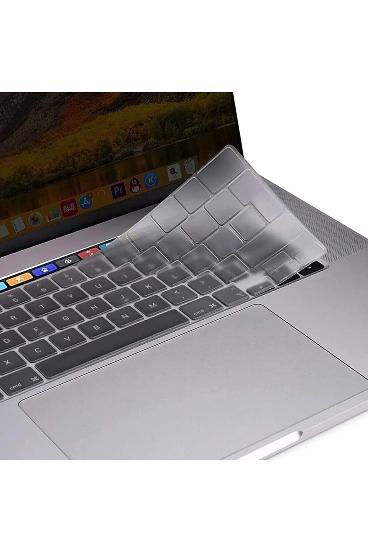 محافظ نوت بوک APPLE MACBOOK 13 PRO M1 M2 CHIP A2338 شفاف قاب و صفحه کلید فیبکس Fibaks