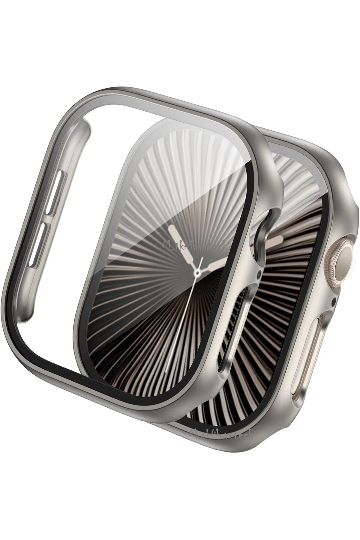 محافظ صفحه ساعت هوشمند APPLE WATCH 10 46MM سازگار با قاب و نمایش سخت PC 360 PROTECTION FULL BODY HARD GLASS مووتک m.tk moveteck
