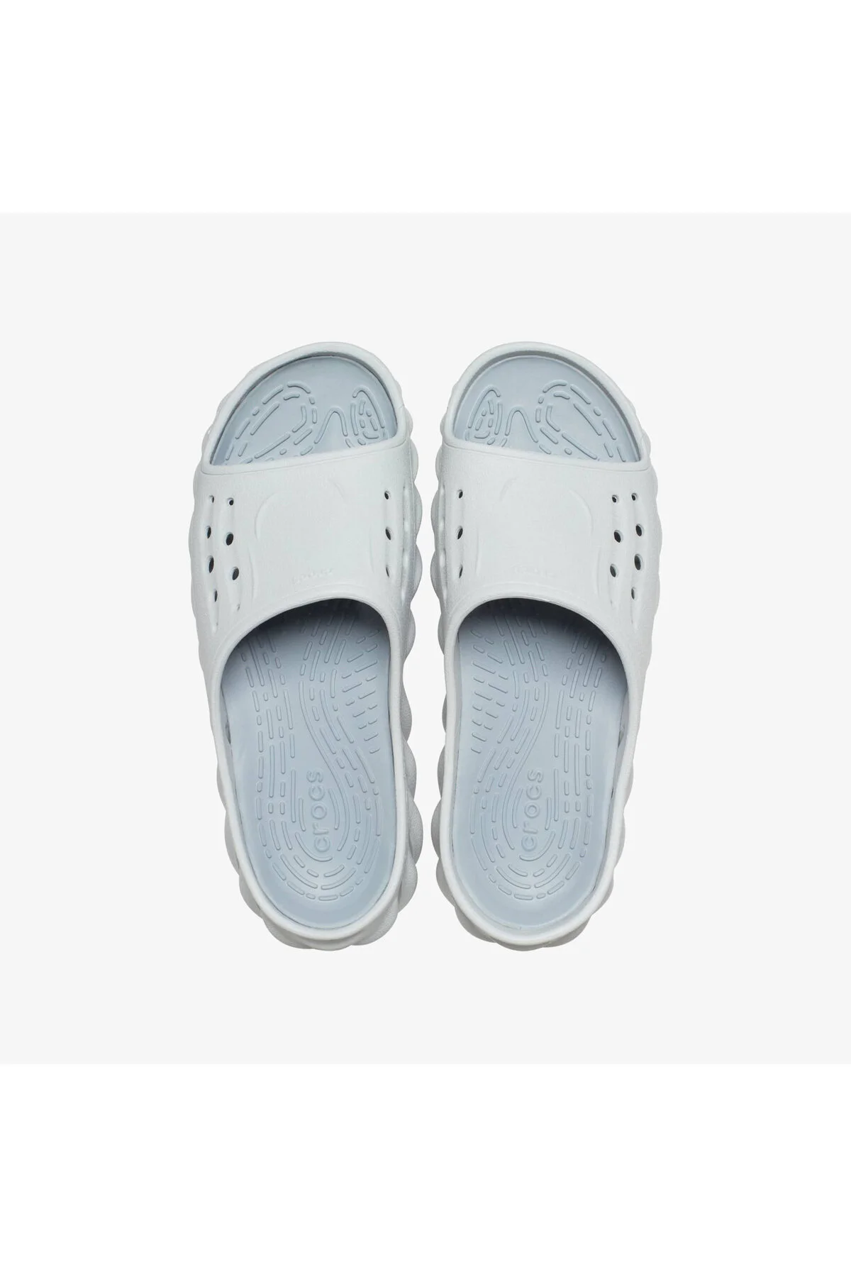 دمپایی مردانه زنانه یونیسکس خاکستری Echo Slide و کراکس Crocs