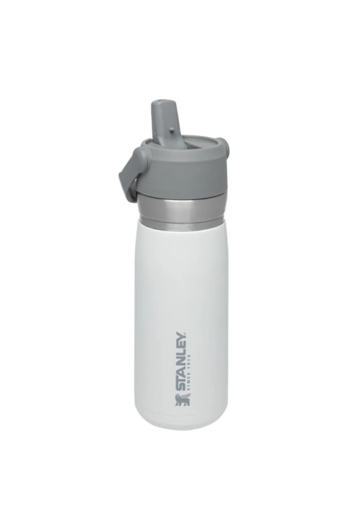 فلاسک سفید مردانه و زنانه قمقمه آب سرد فولاد ضد زنگ Go Iceflow با نی 0.65 لیتری استنلی Stanley