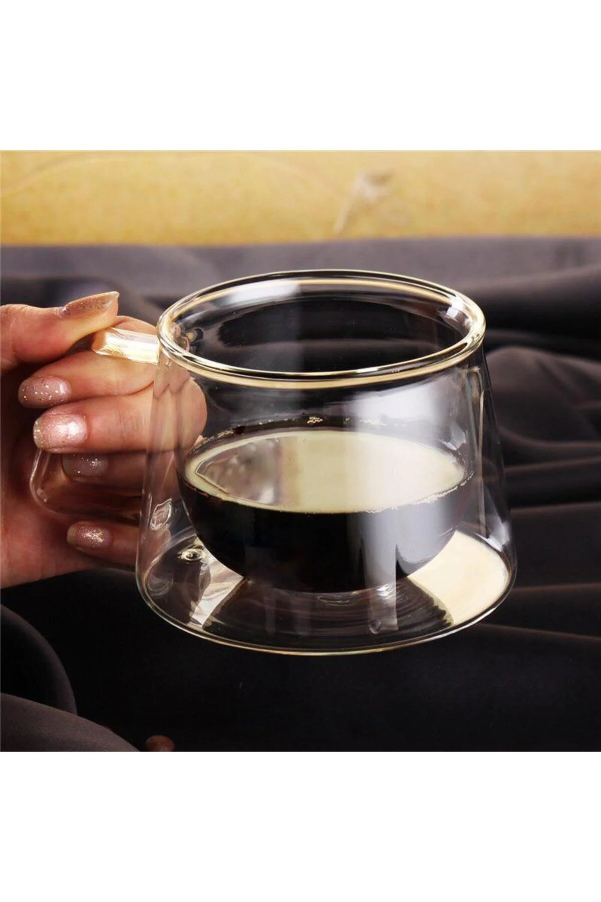 لیوان شیشه ای دو جداره 200 میلی (2 عدد) پروتی Perotti