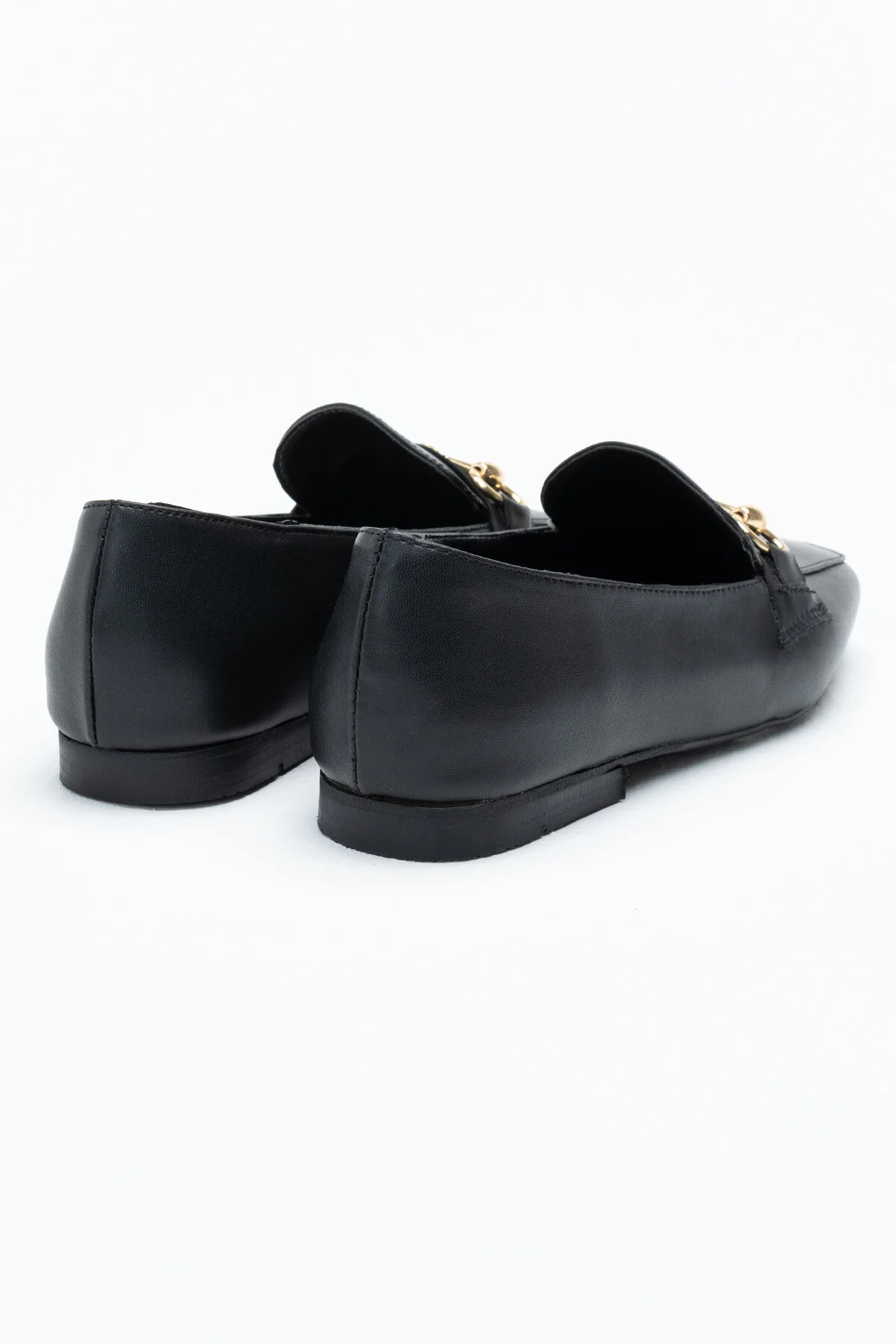 کفش Loafer Daily مشکی زنانه چرمی دست و پنجه نرم Ekol