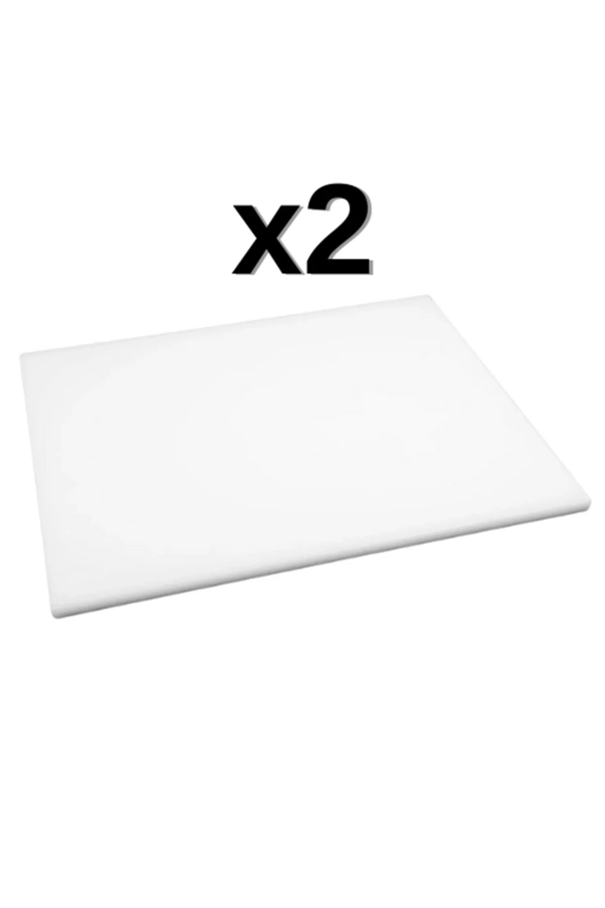 تخته برش سفید گوشت صفحه پلی اتیلن 2 قطعه 60X40X2 سانتی متر 4757  Türkay