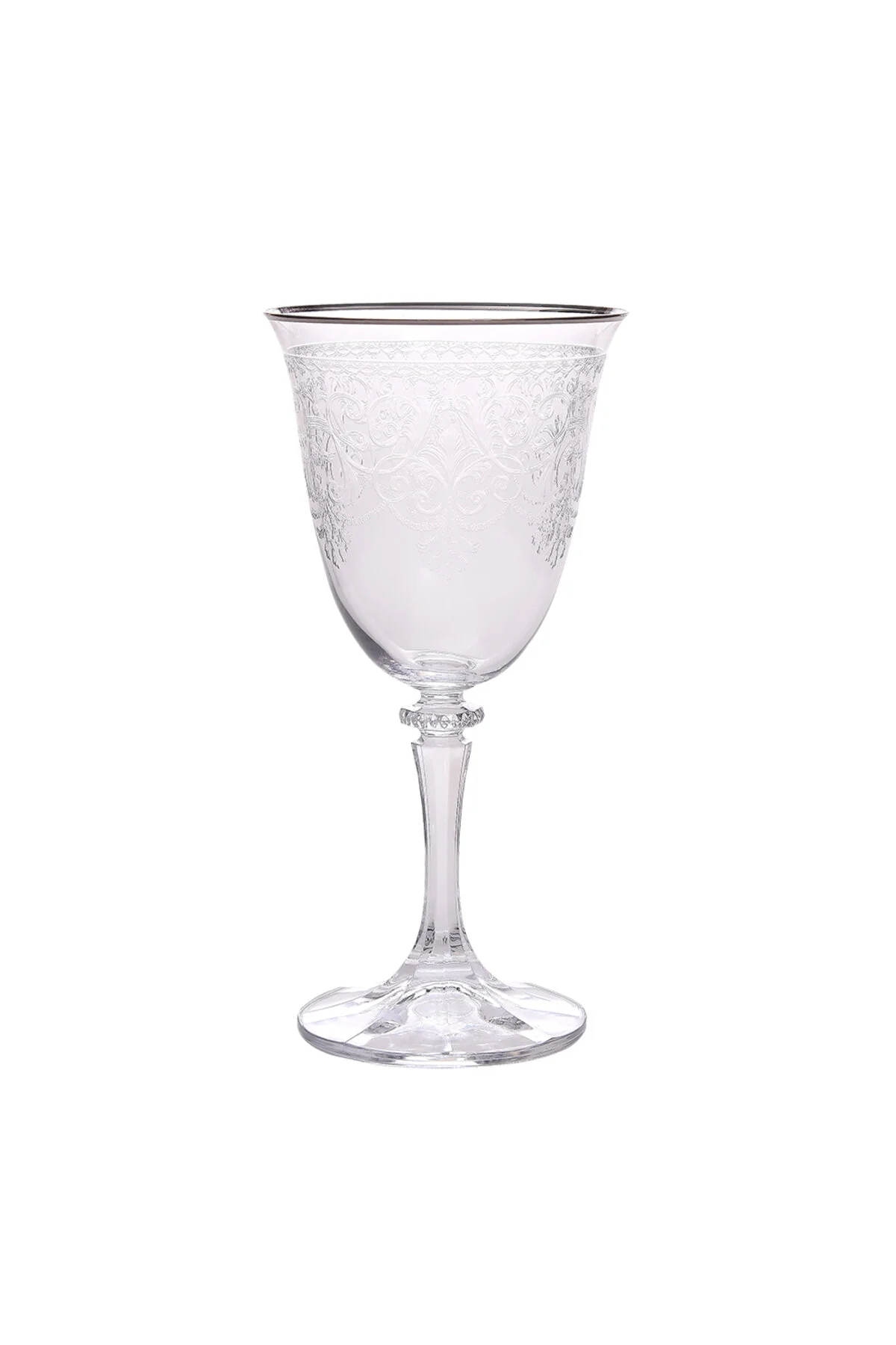 لیوان پایه‌دار گلاس GOBLET WINE RED 6 PRC MORANO PLATINUM M01115 Decorium
