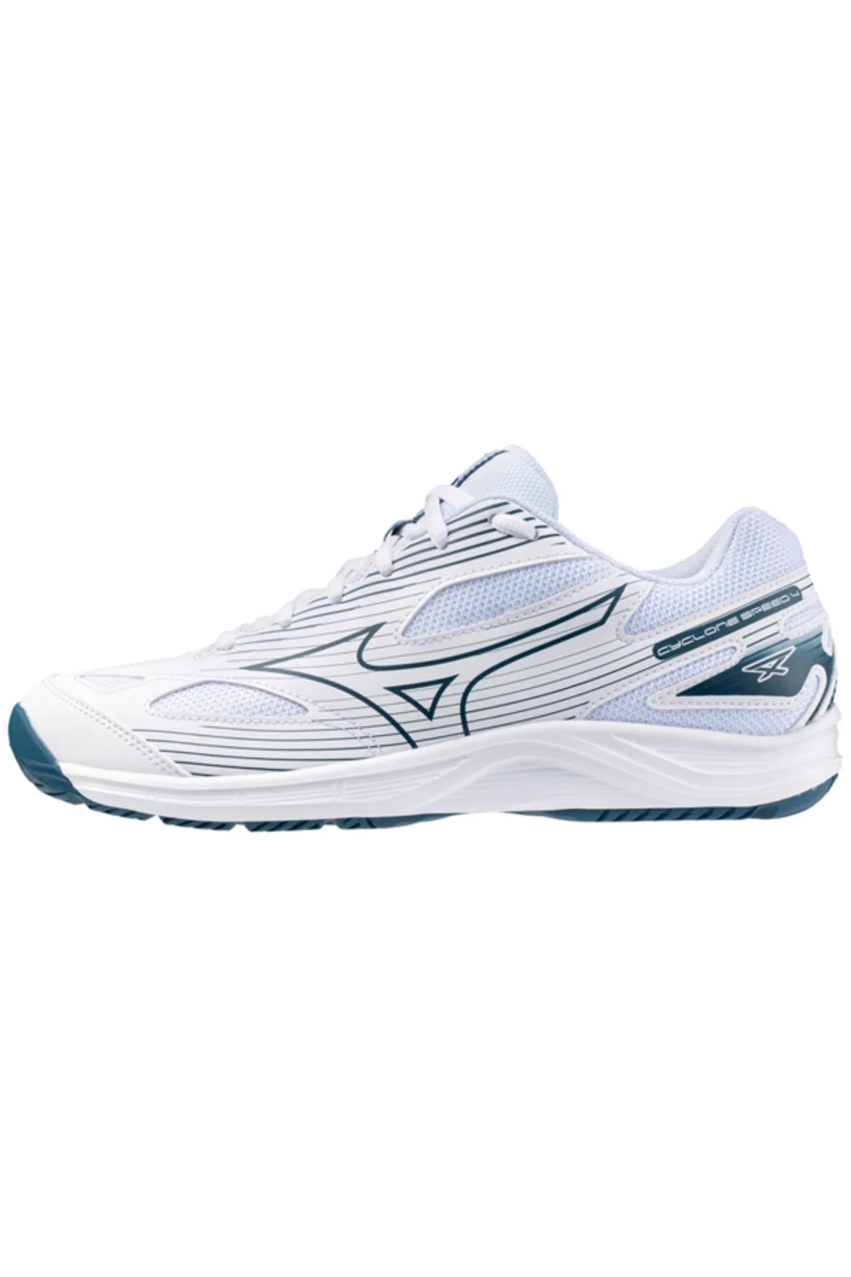 کفش والیبال سفید مردانه و زنانه سرعت سیکلون 4 ماده Mizuno