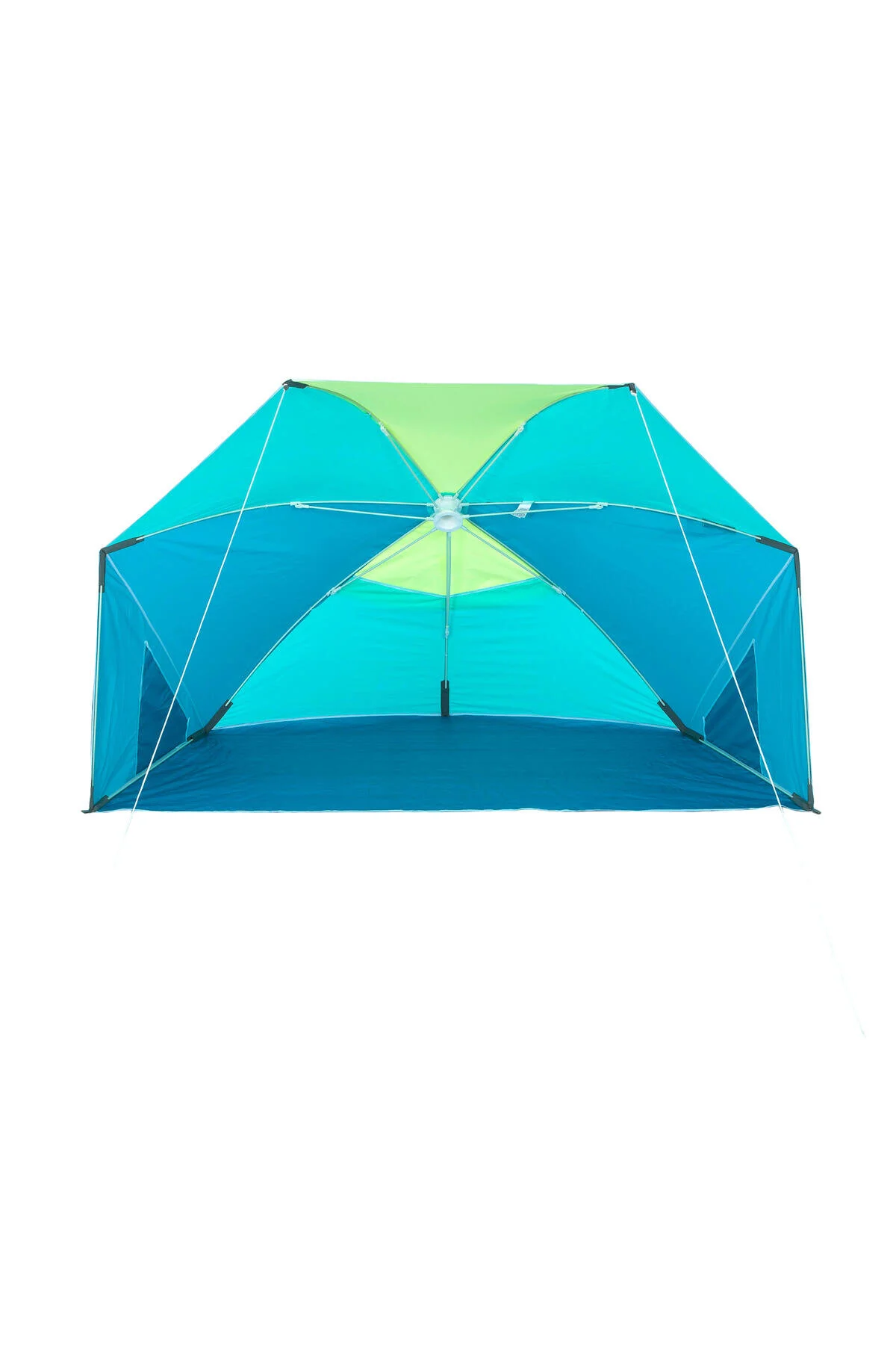چتر آبی مردانه و زنانه ساحل سایه 3 نفر زرد 180 دکتلون Decathlon