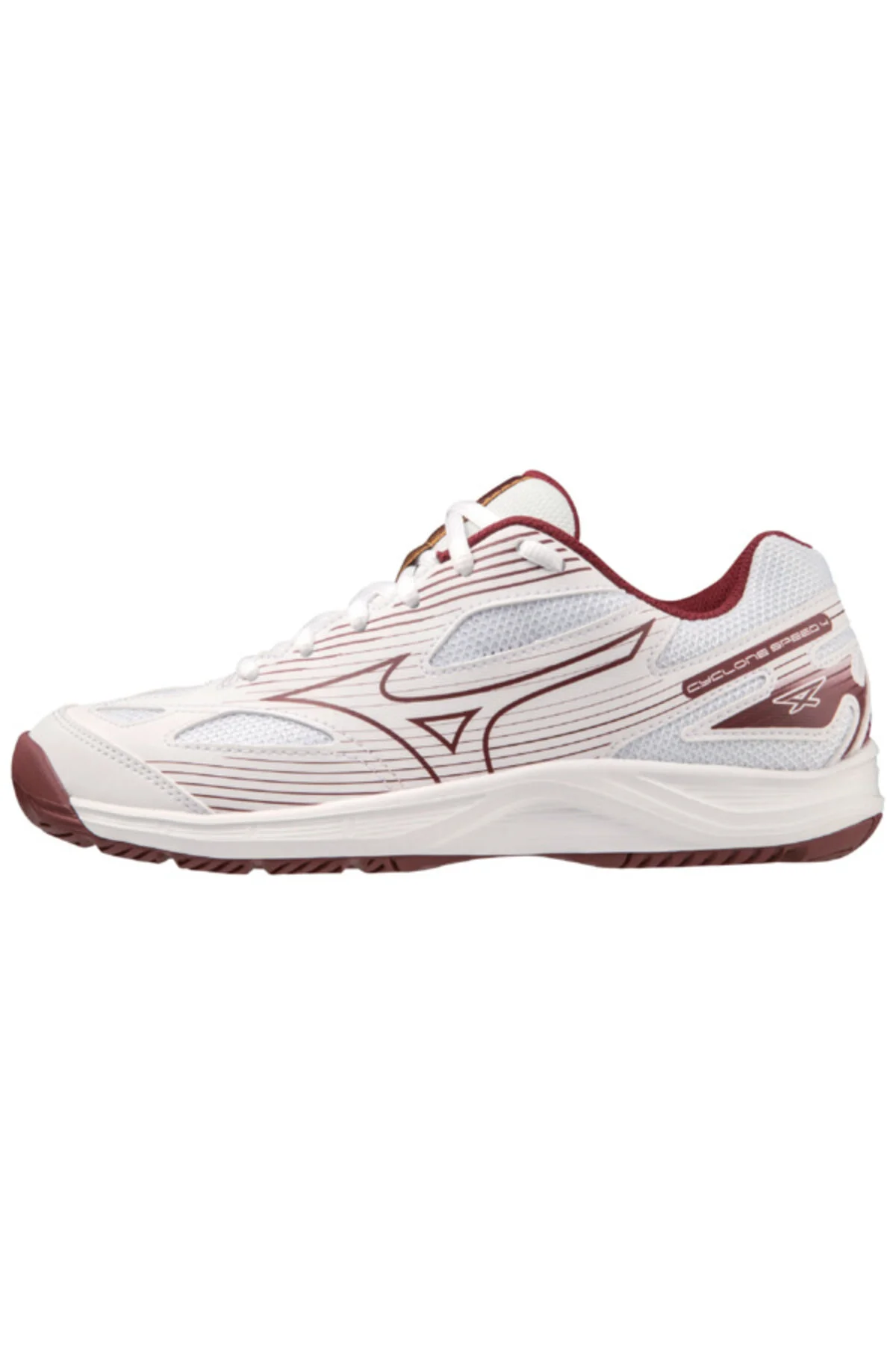 کفش والیبال سفید زنانه Cyclone Speed ​​4 قرمز Mizuno
