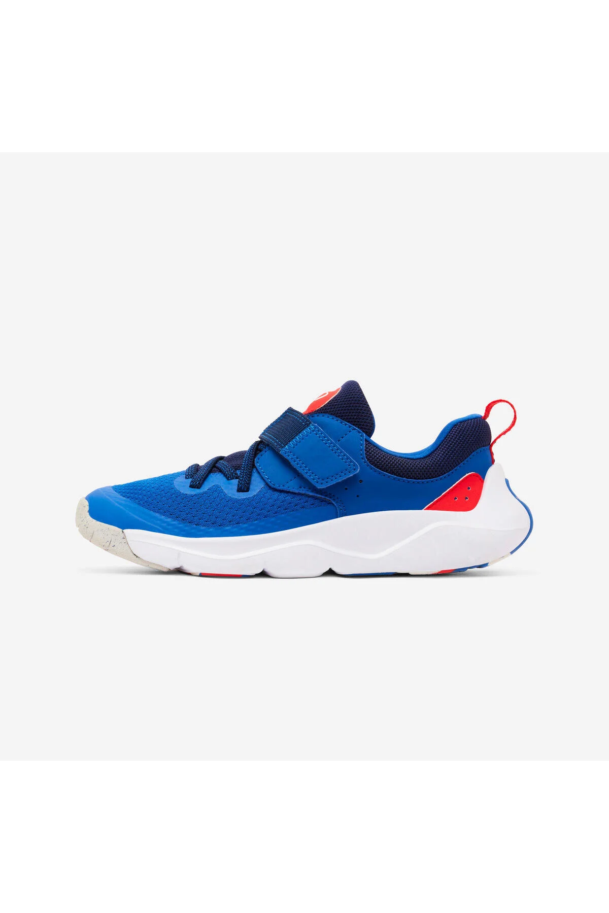 کفش پیاده روی ورزشی کودکان با توری VELCRO و الاستیک آبی سریع بازیگوش Decathlon
