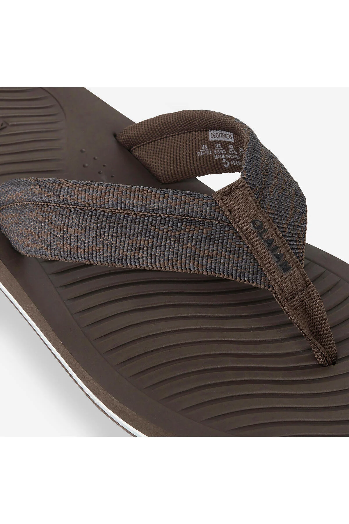 کفش مردانه لغزش پرواز انگشت قهوه ایخاکستری 550 دکتلون Decathlon