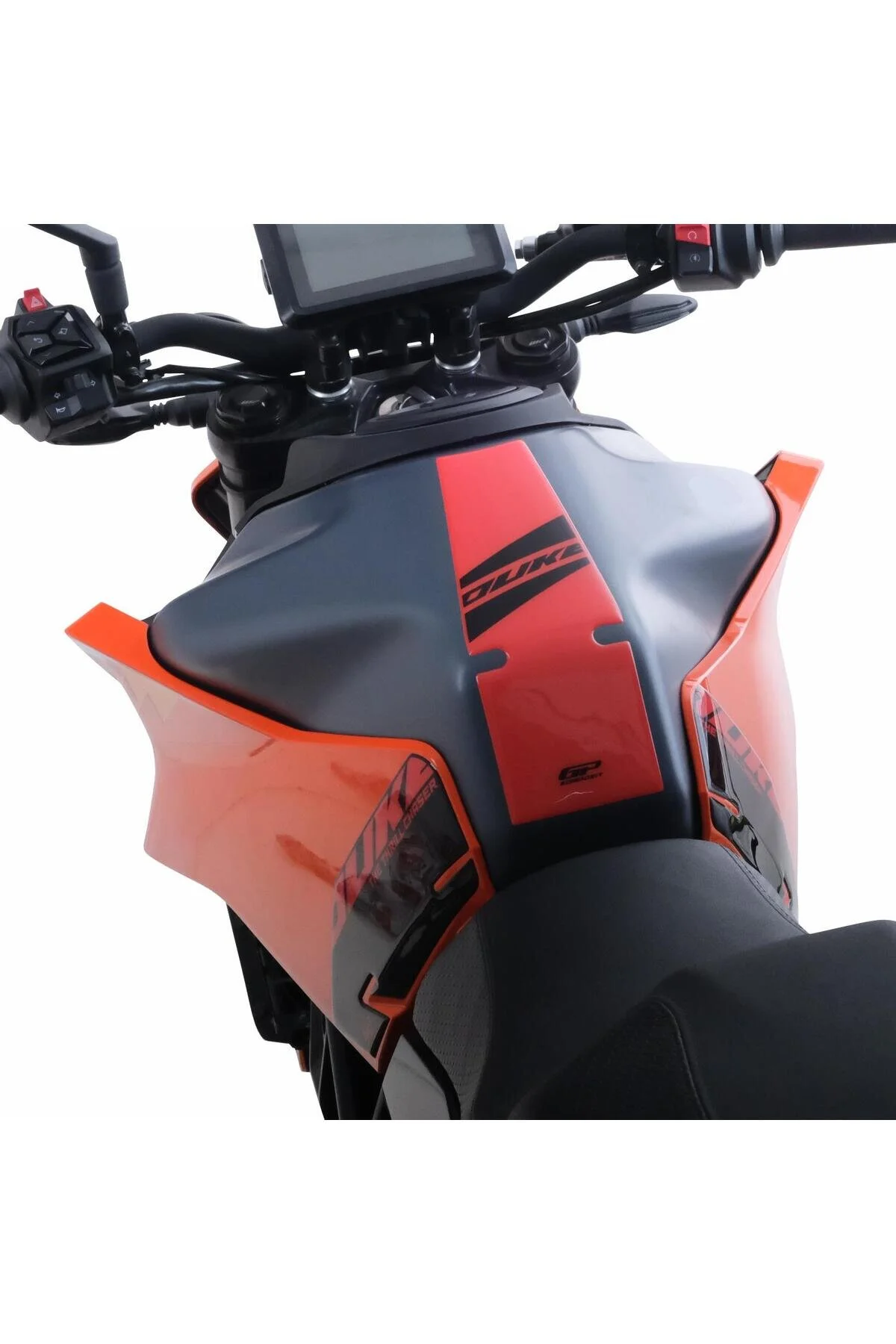 محافظ باک و برچسب ست پد مخزن سازگار KTM DUKE 250 نارنجی GP KOMPOZİT